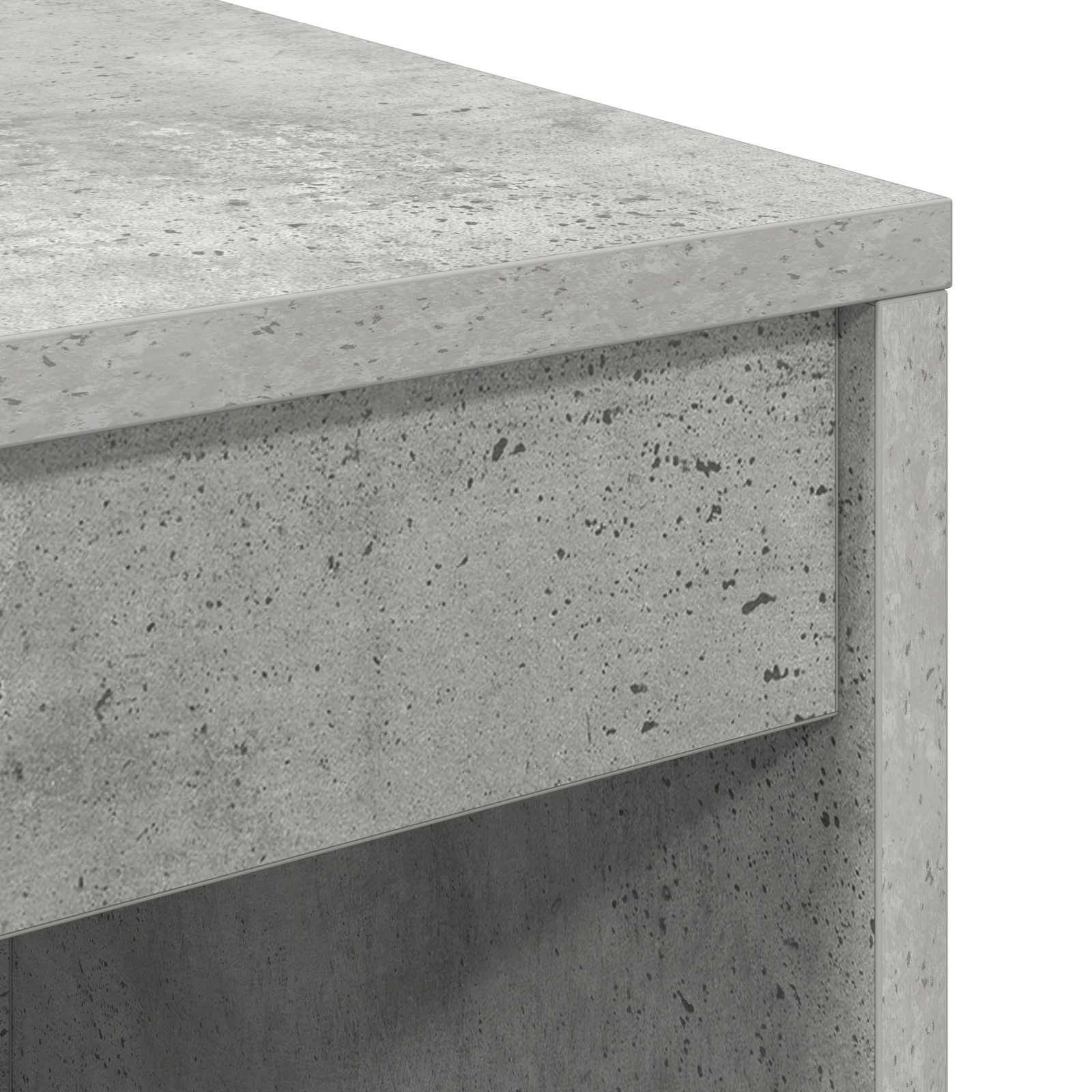 Schreibtisch Beton Grau 115,5 x 40 x 127 cm 2 stk.