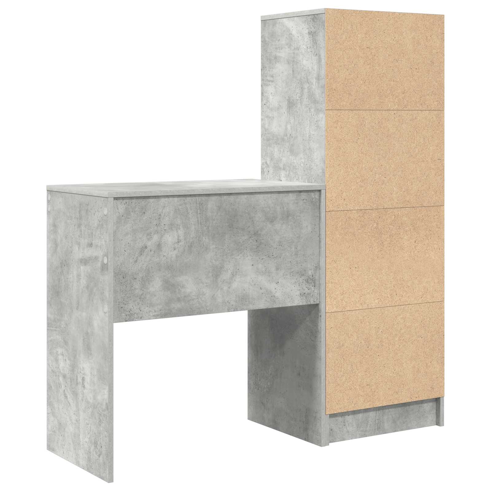 Schreibtisch Beton Grau 115,5 x 40 x 127 cm 2 stk.