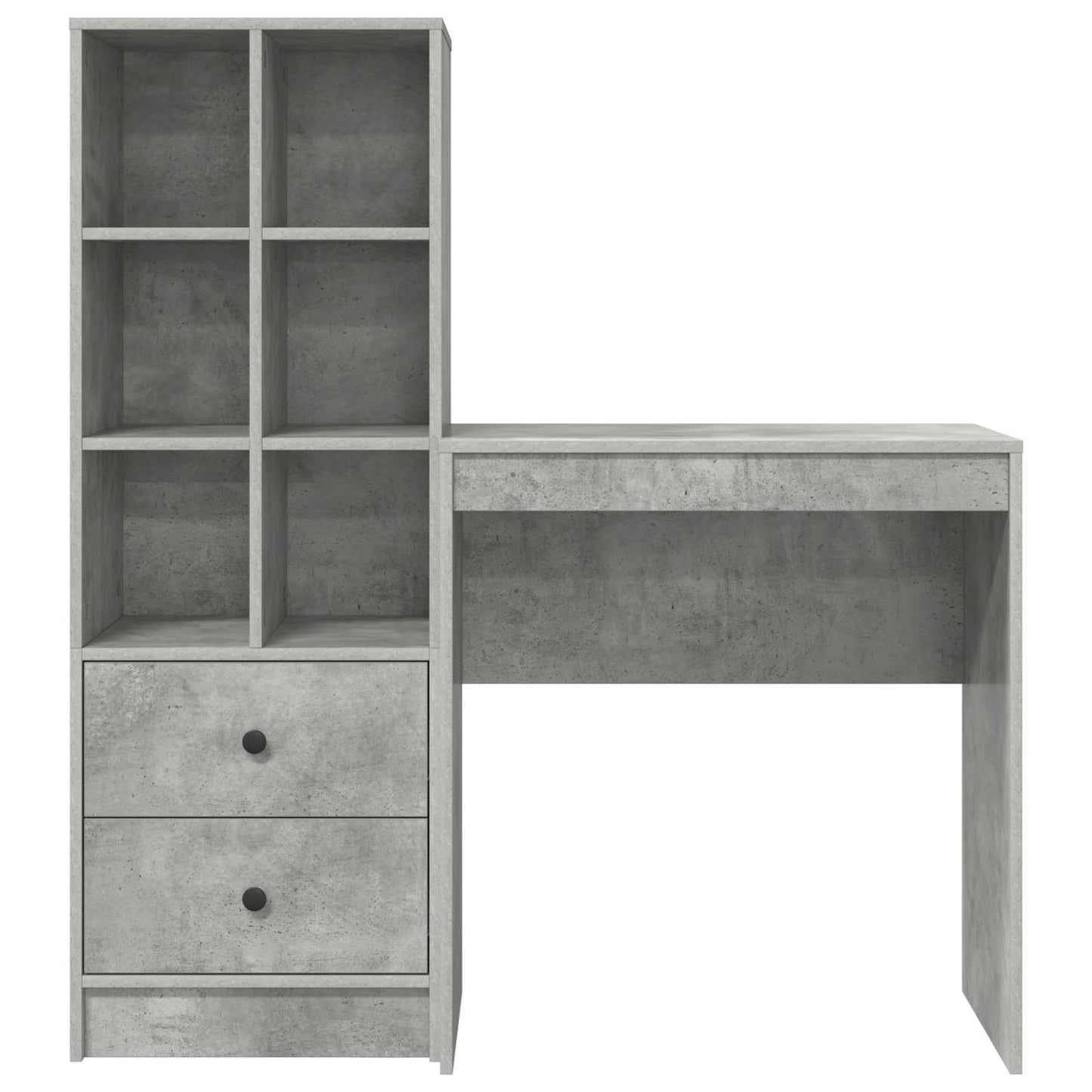 Schreibtisch Beton Grau 115,5 x 40 x 127 cm 2 stk.