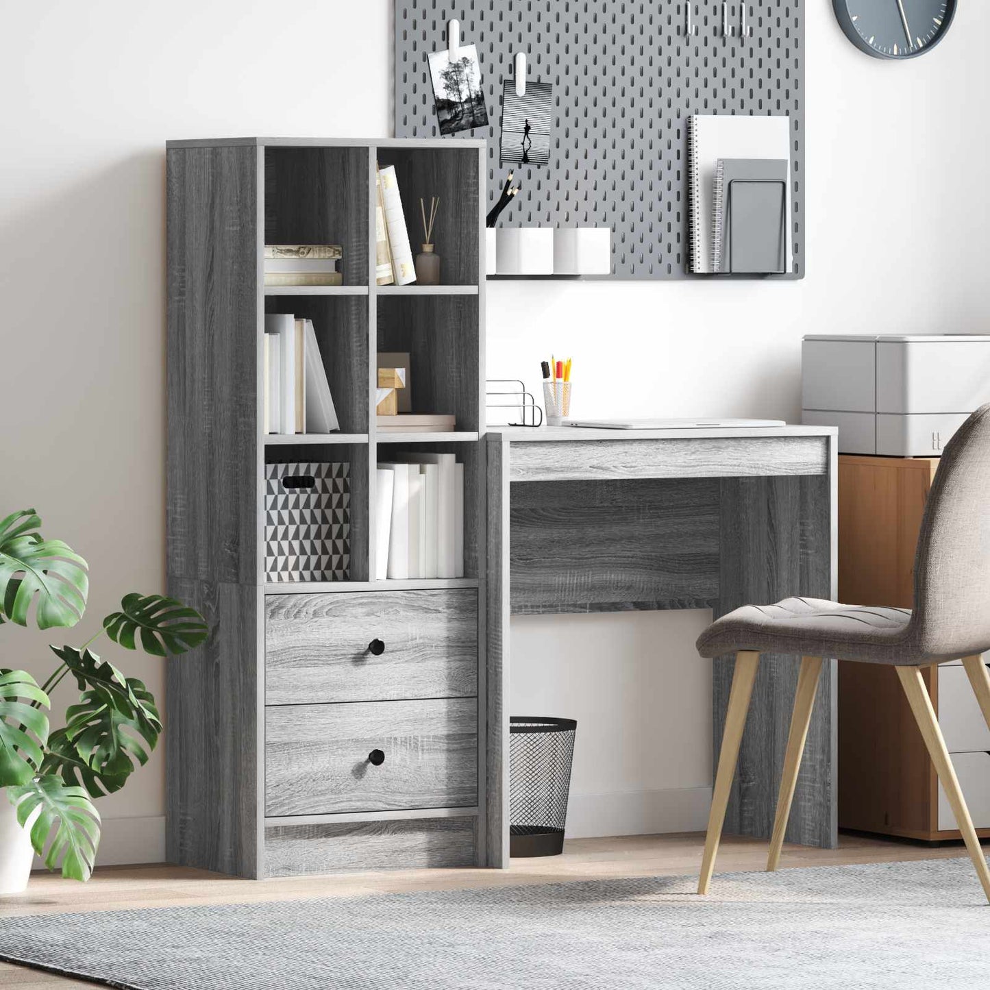 Schreibtisch Graues Sonoma 115,5 x 40 x 127 cm 2 stk.