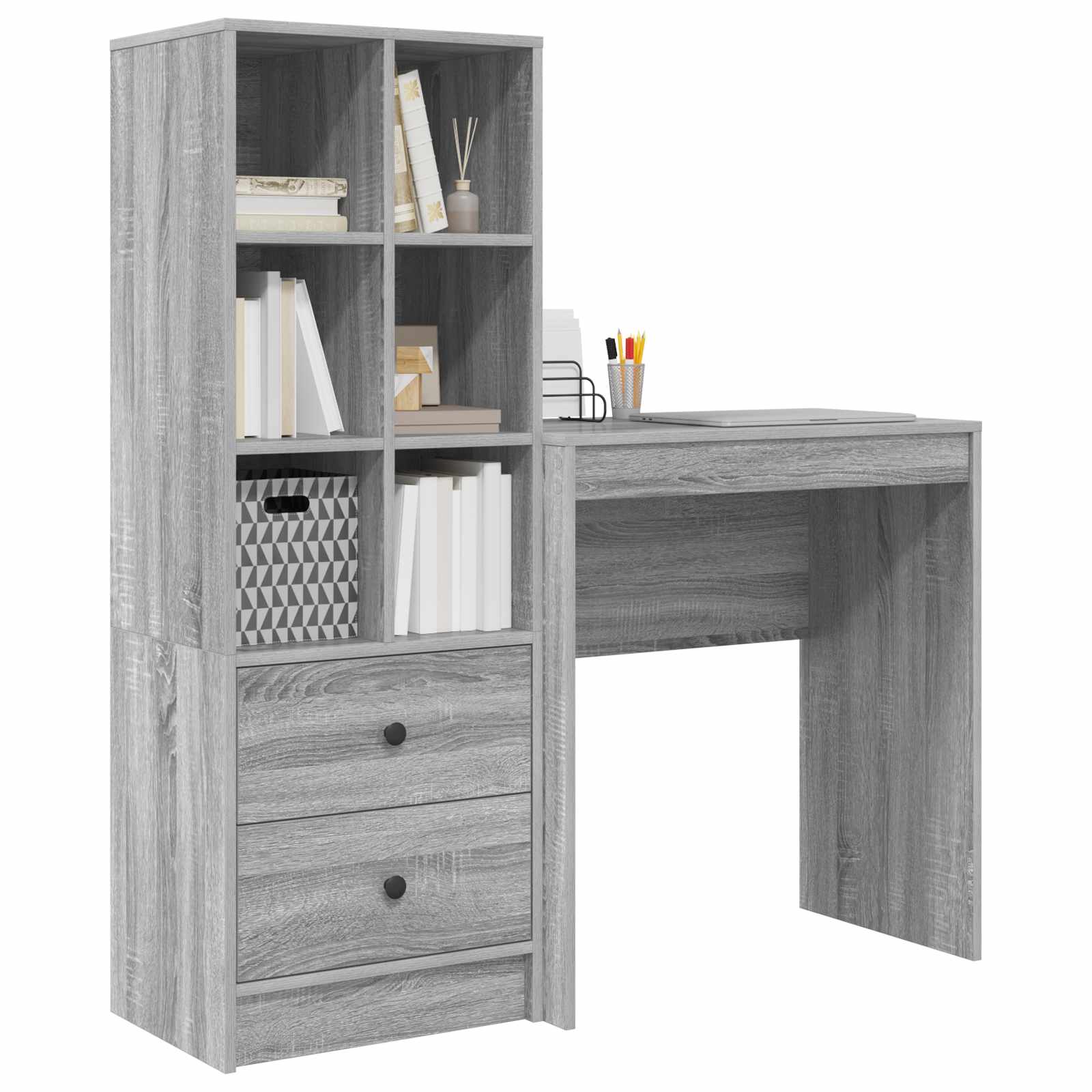 Schreibtisch Graues Sonoma 115,5 x 40 x 127 cm 2 stk.