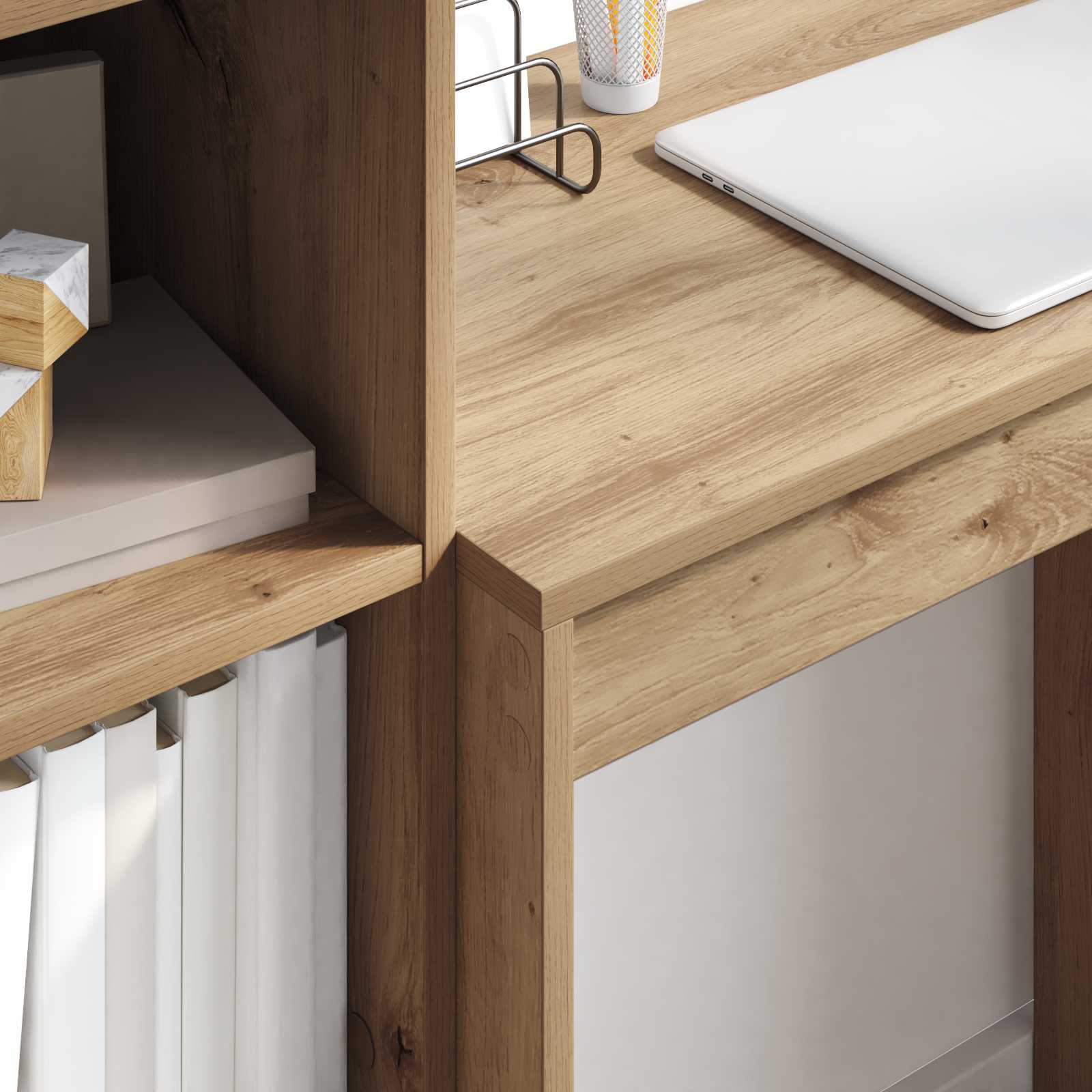 Schreibtisch Artisan-Eiche 115,5 x 40 x 127 cm 2 Stk.