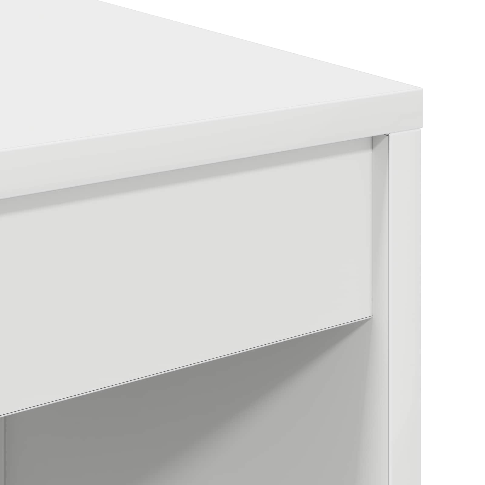 Schreibtisch Weiß 125,5 x 40 x 127 cm 2 stk.