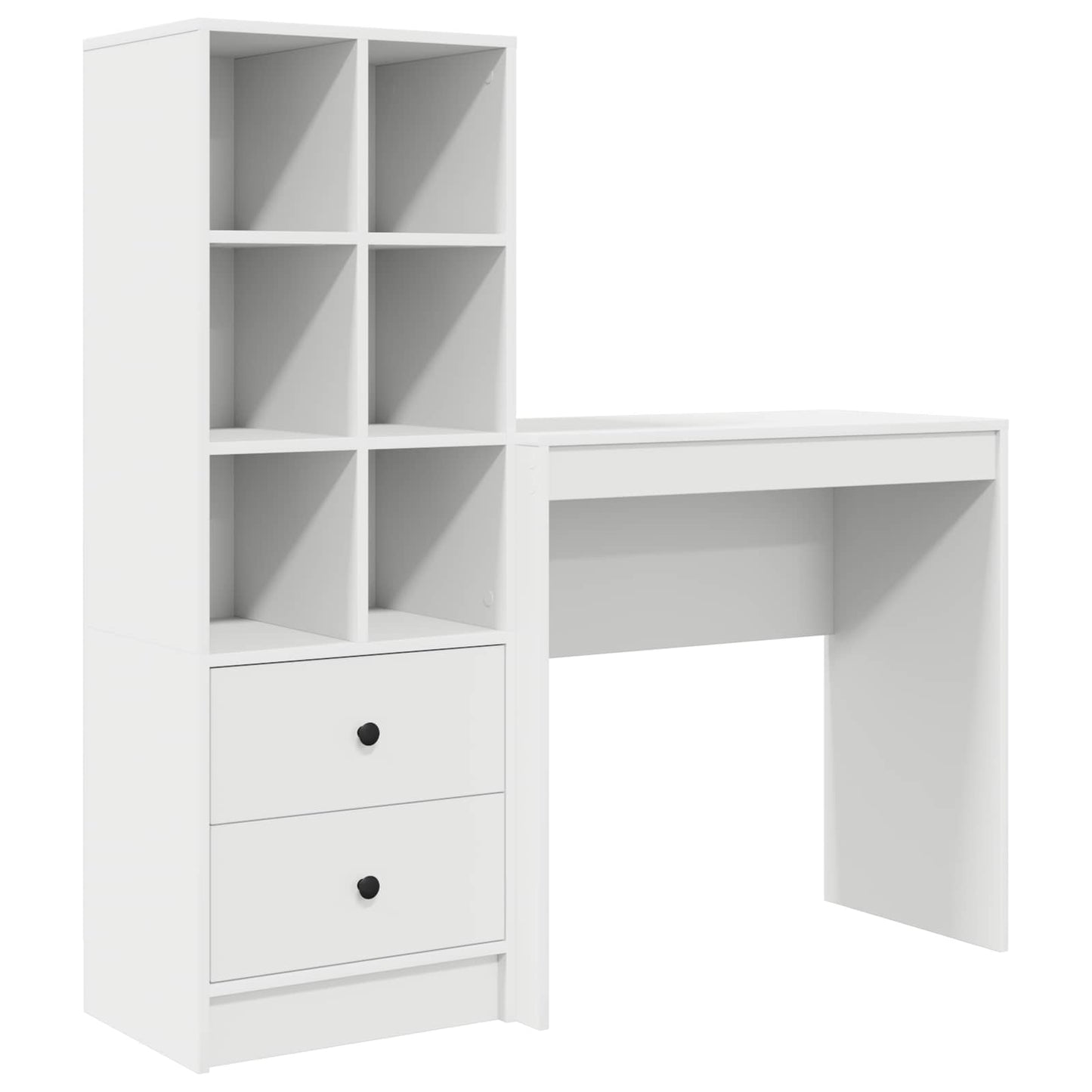 Schreibtisch Weiß 125,5 x 40 x 127 cm 2 stk.