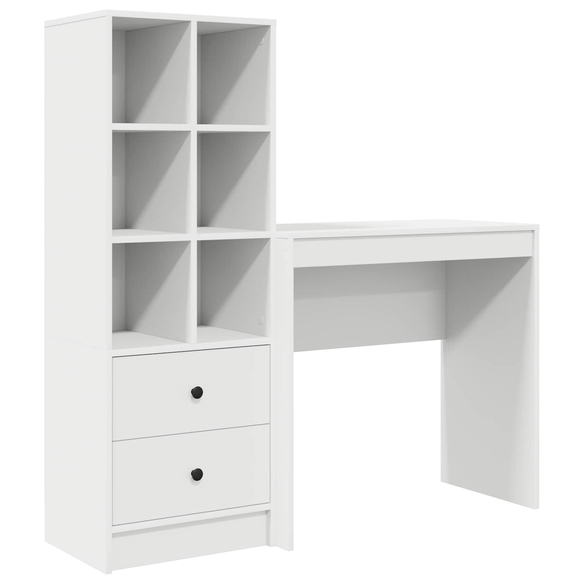 Schreibtisch Weiß 125,5 x 40 x 127 cm 2 stk.