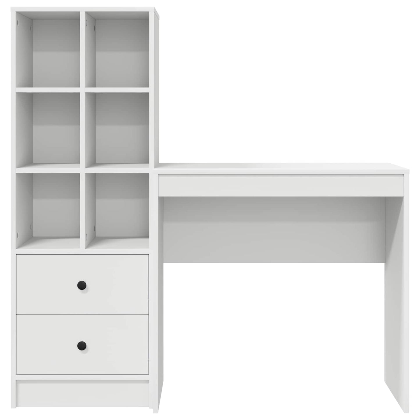 Schreibtisch Weiß 125,5 x 40 x 127 cm 2 stk.