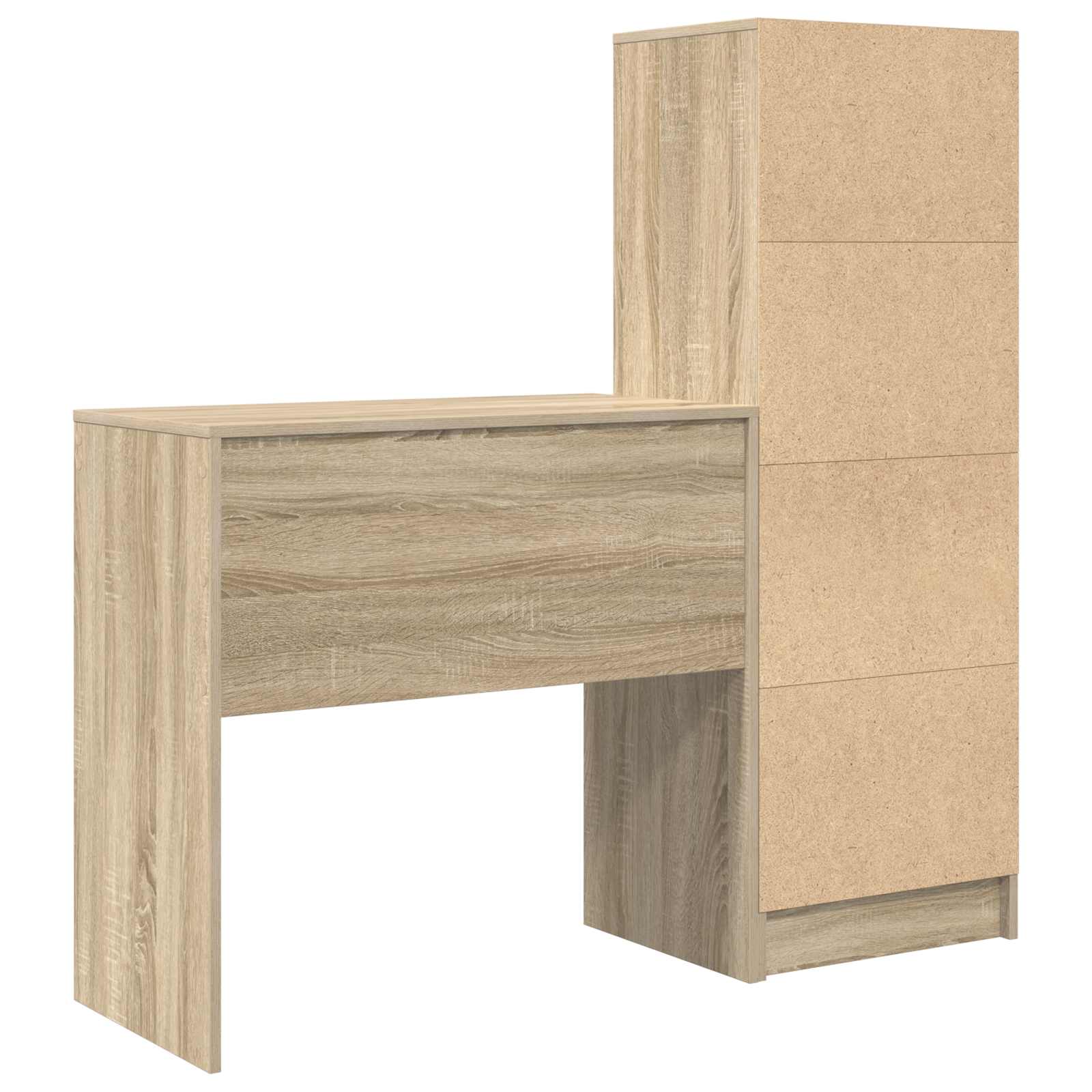 Schreibtisch Sonoma-Eiche 125,5 x 40 x 127 cm 2 stk.