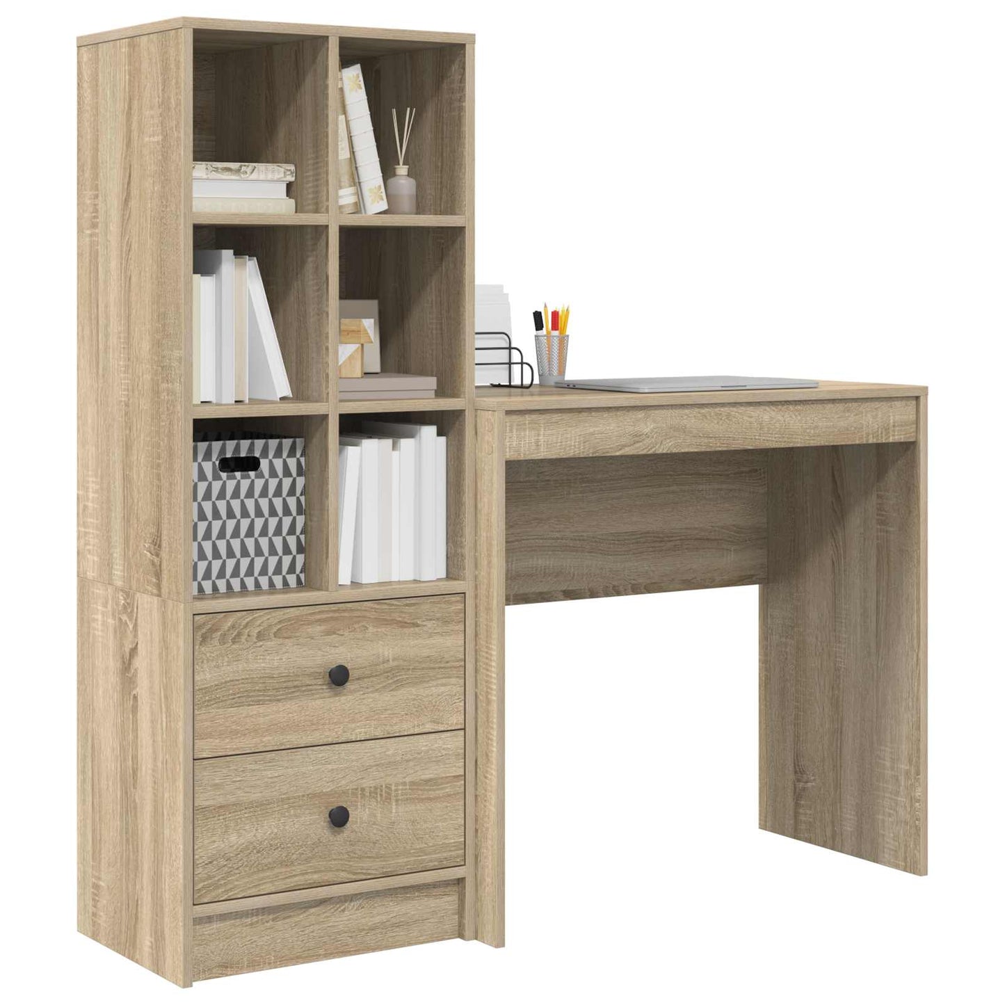 Schreibtisch Sonoma-Eiche 125,5 x 40 x 127 cm 2 stk.