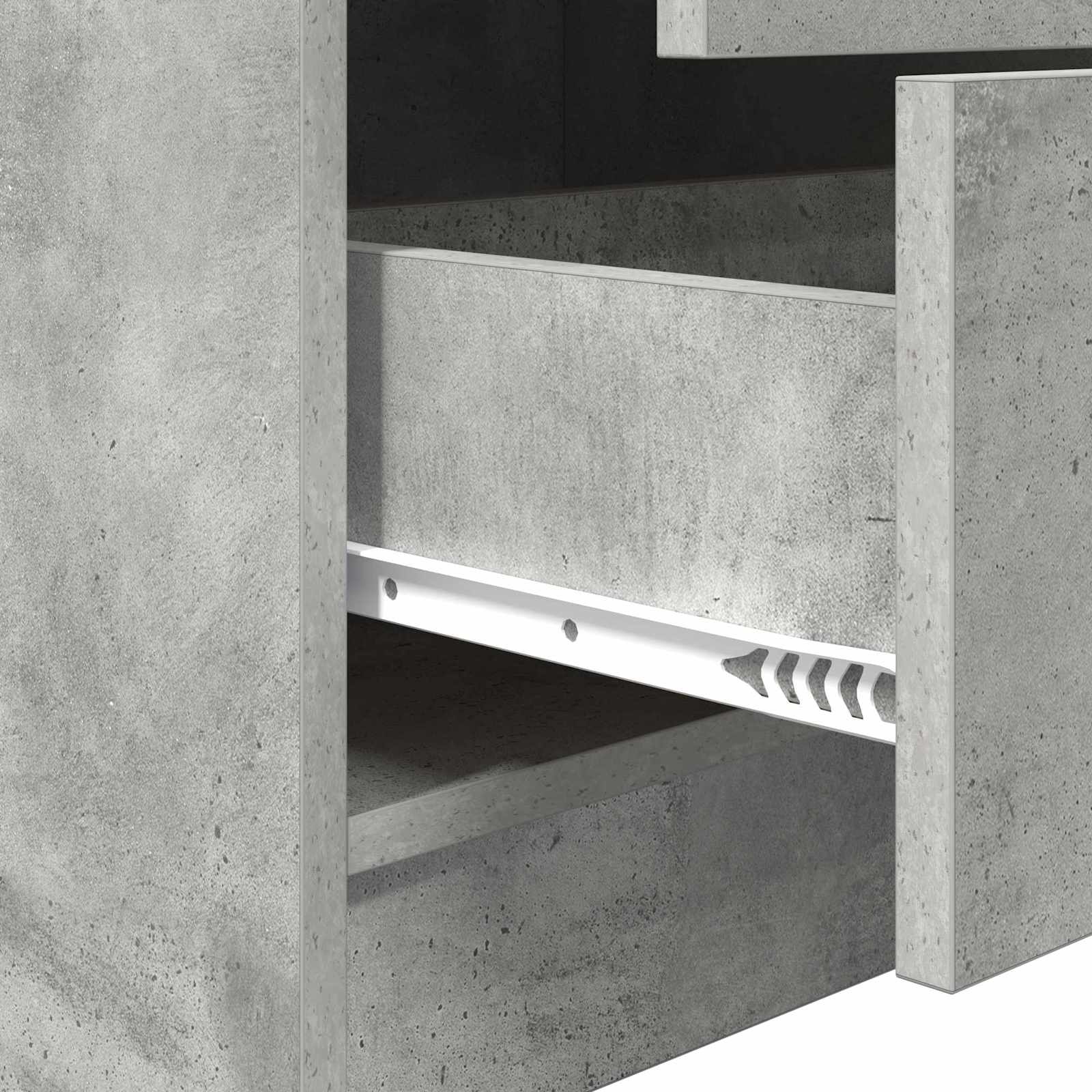 Schreibtisch Beton Grau 125,5 x 40 x 127 cm 2 stk.