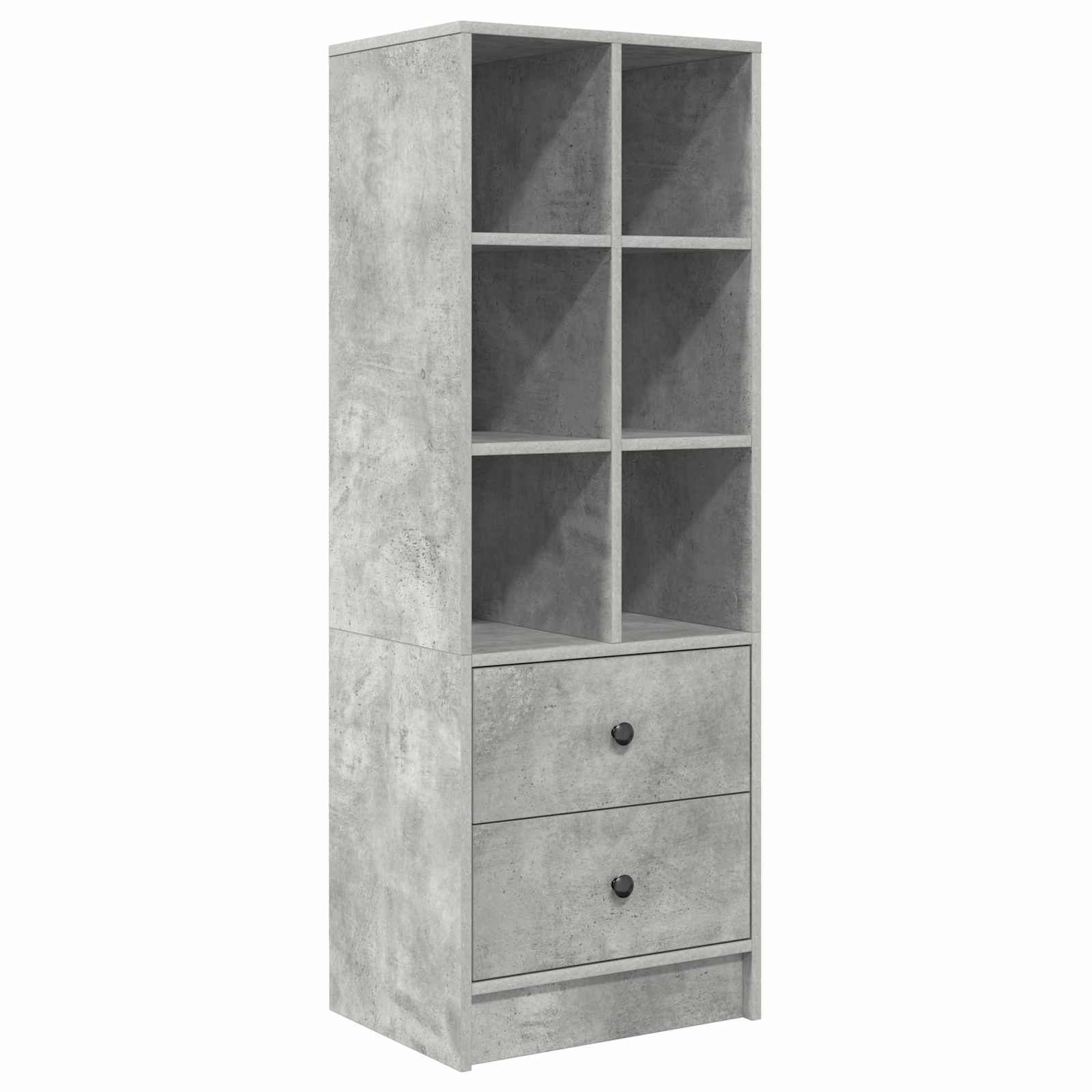 Schreibtisch Beton Grau 125,5 x 40 x 127 cm 2 stk.