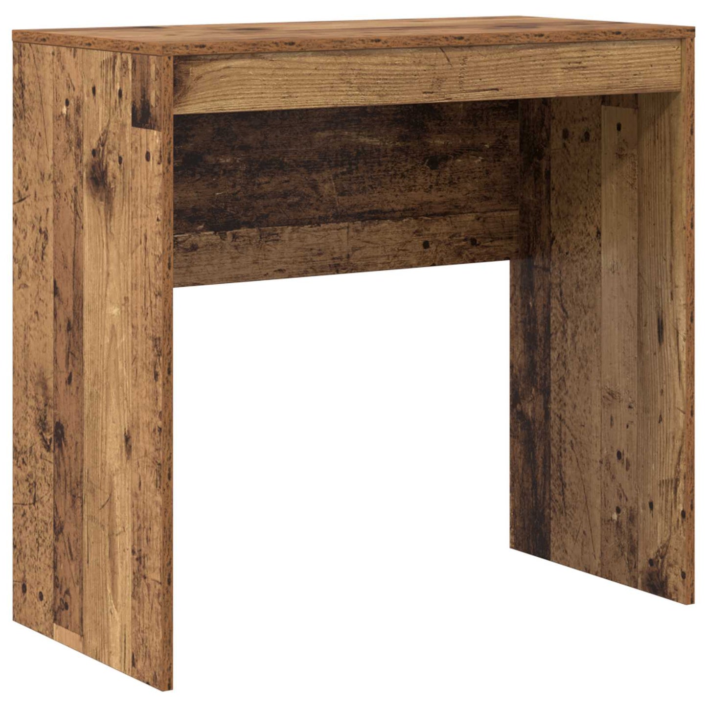 Schreibtisch mit Schubladen mit Regal 2 pcs Altholz