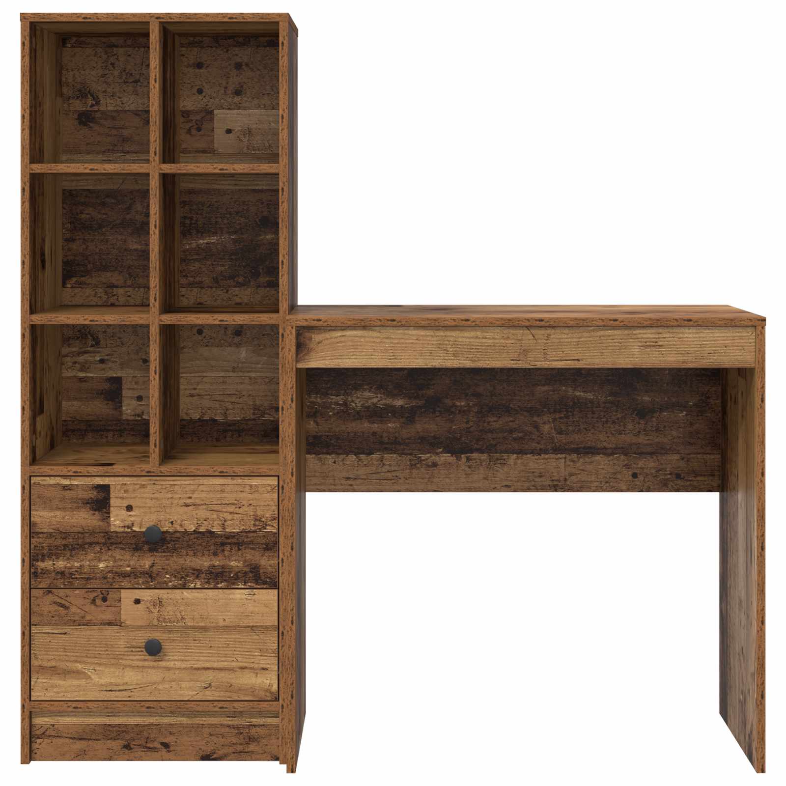 Schreibtisch Altholz 125,5 x 40 x 127 cm 2 stk.
