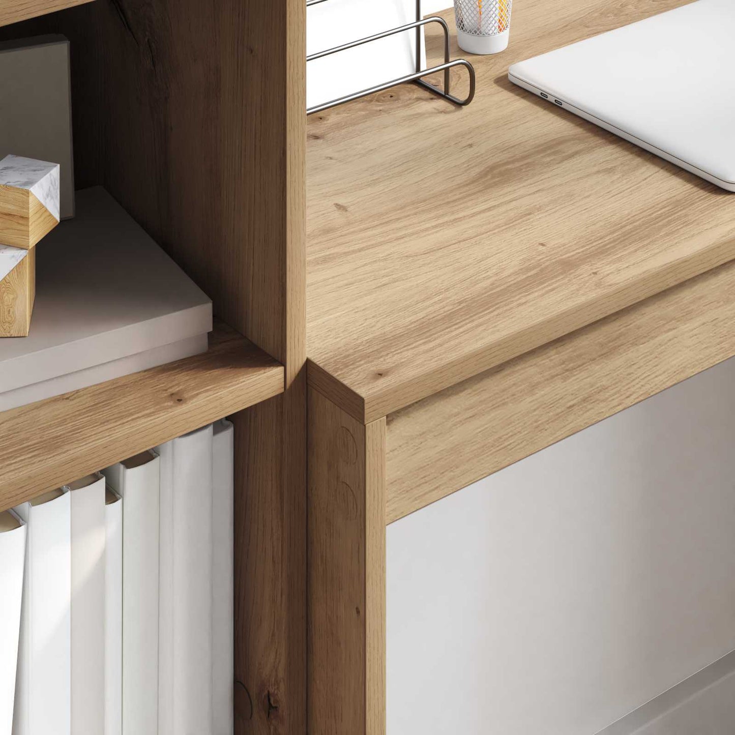 Schreibtisch Artisan-Eiche 125,5 x 40 x 127 cm 2 Stk.