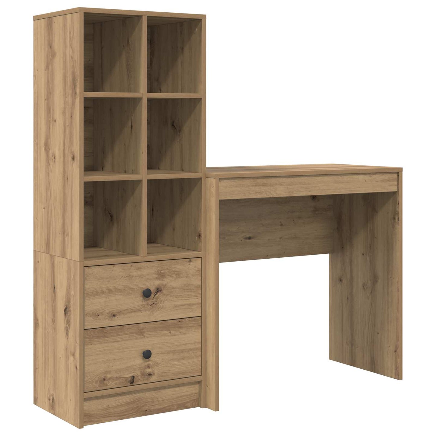 Schreibtisch Artisan-Eiche 125,5 x 40 x 127 cm 2 Stk.