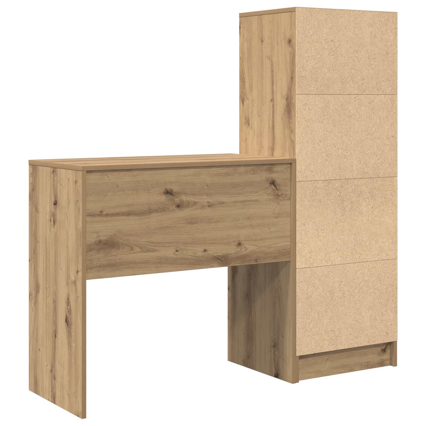 Schreibtisch Artisan-Eiche 125,5 x 40 x 127 cm 2 Stk.