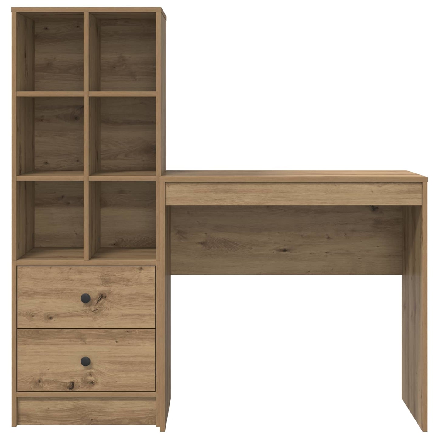 Schreibtisch Artisan-Eiche 125,5 x 40 x 127 cm 2 Stk.