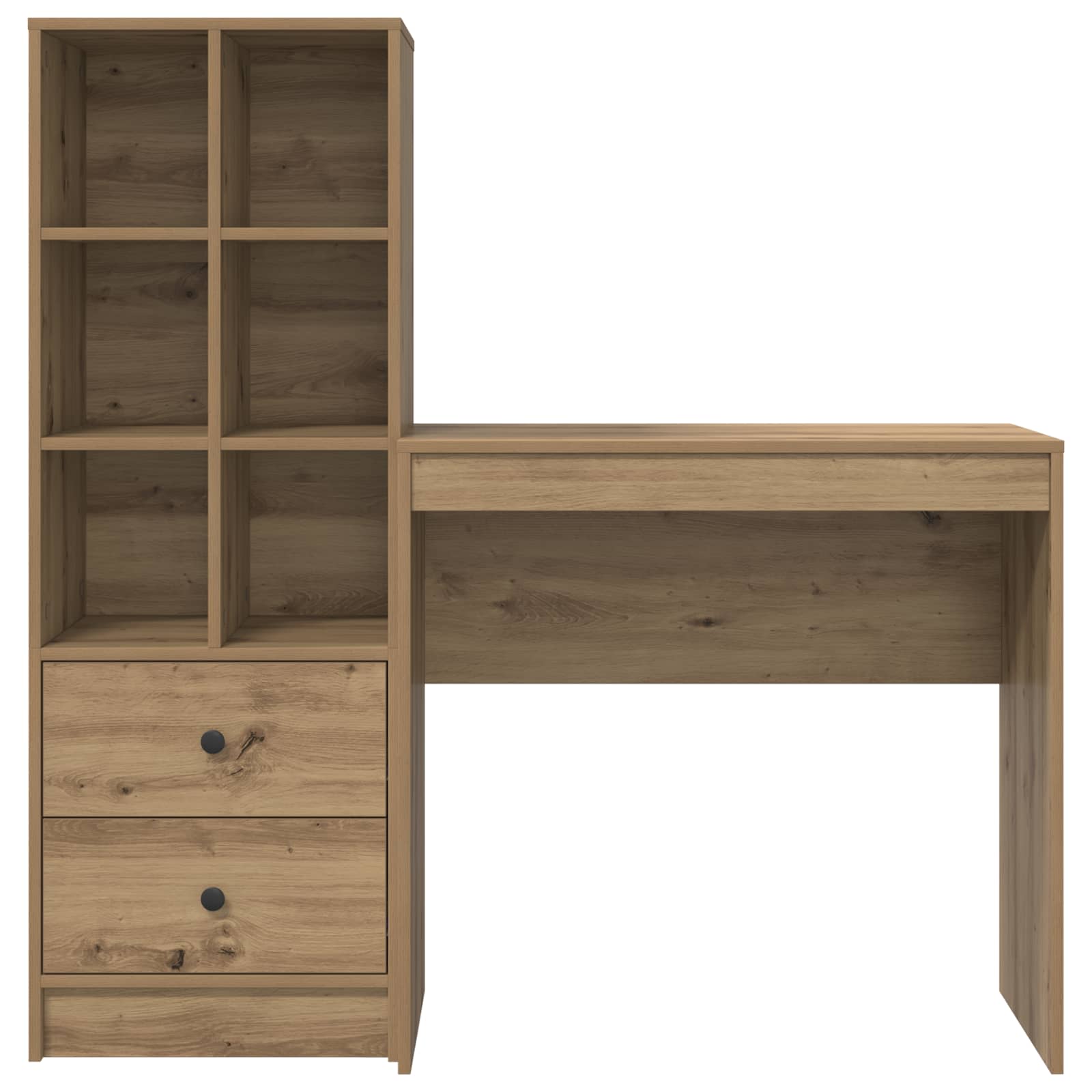 Schreibtisch Artisan-Eiche 125,5 x 40 x 127 cm 2 Stk.