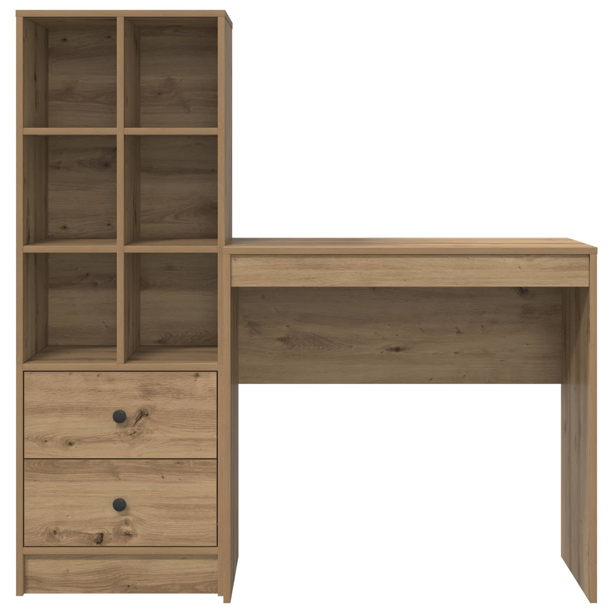 Schreibtisch Artisan-Eiche 125,5 x 40 x 127 cm 2 Stk.