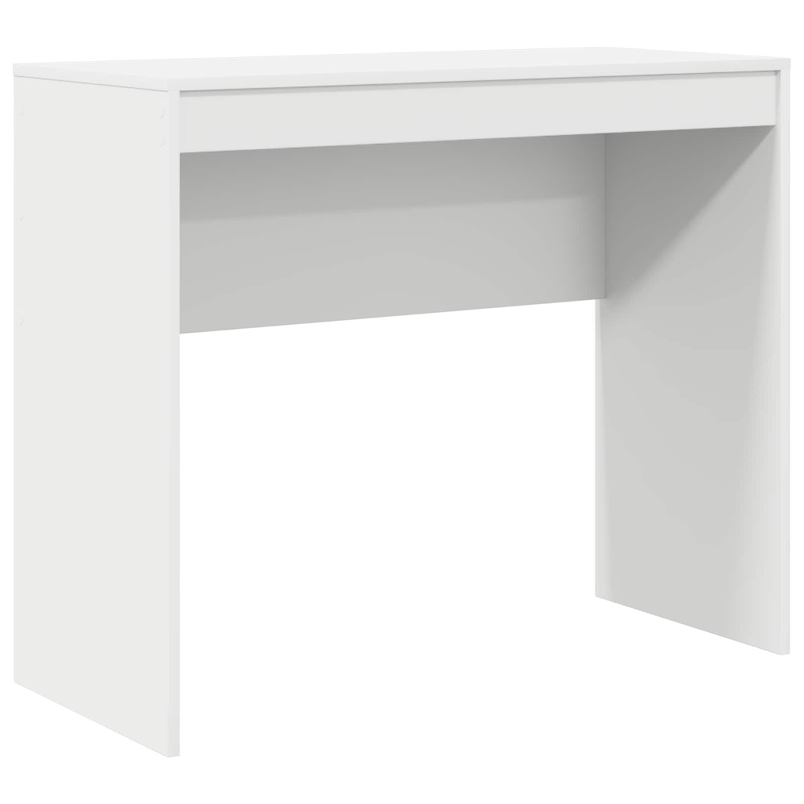 Schreibtisch mit Schubladen mit Regal mit Speicher 2 pcs Weiß