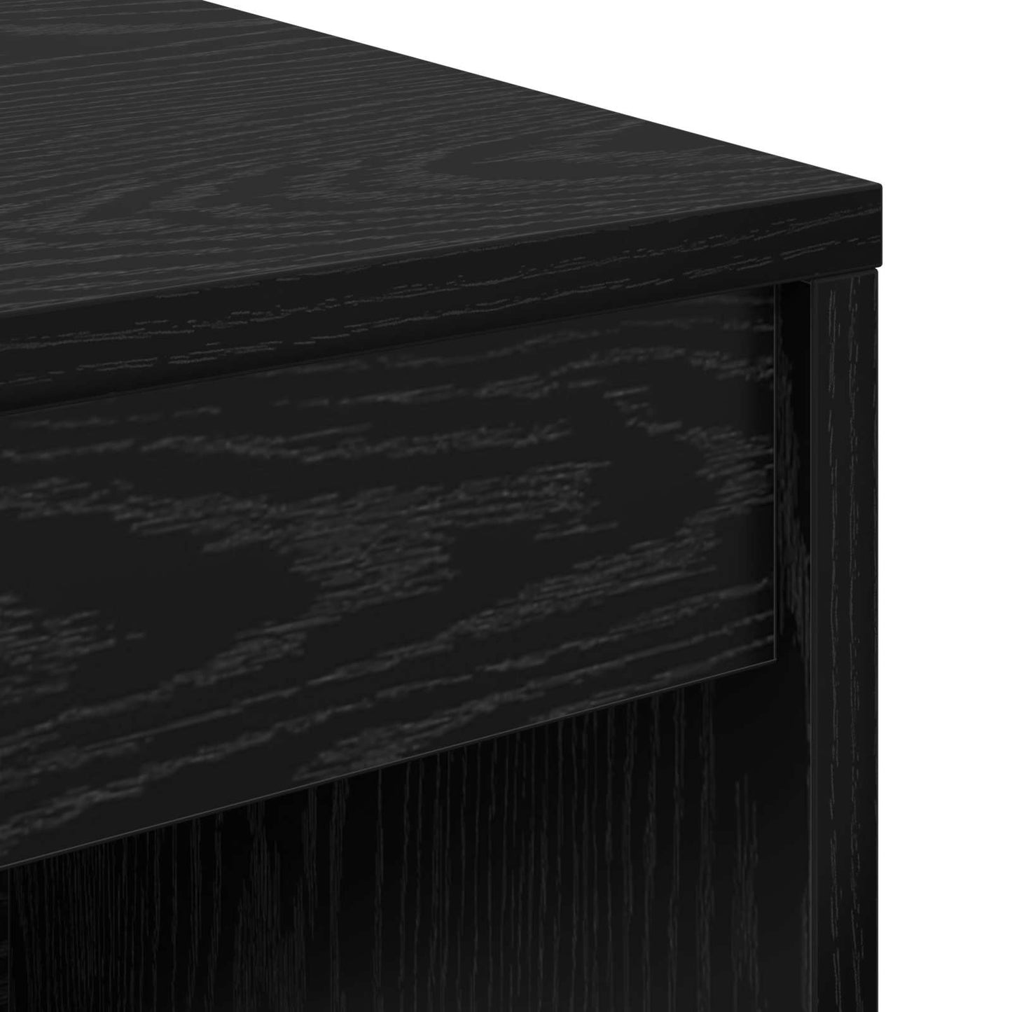 Schreibtisch Schwarz Eichen-Optik 135,5 x 40 x 127 cm 2 stk.