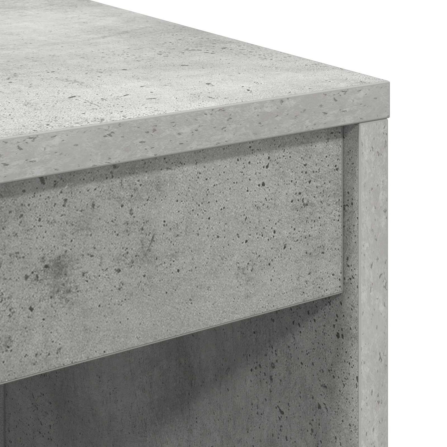 Schreibtisch Beton Grau 135,5 x 40 x 127 cm 2 stk.
