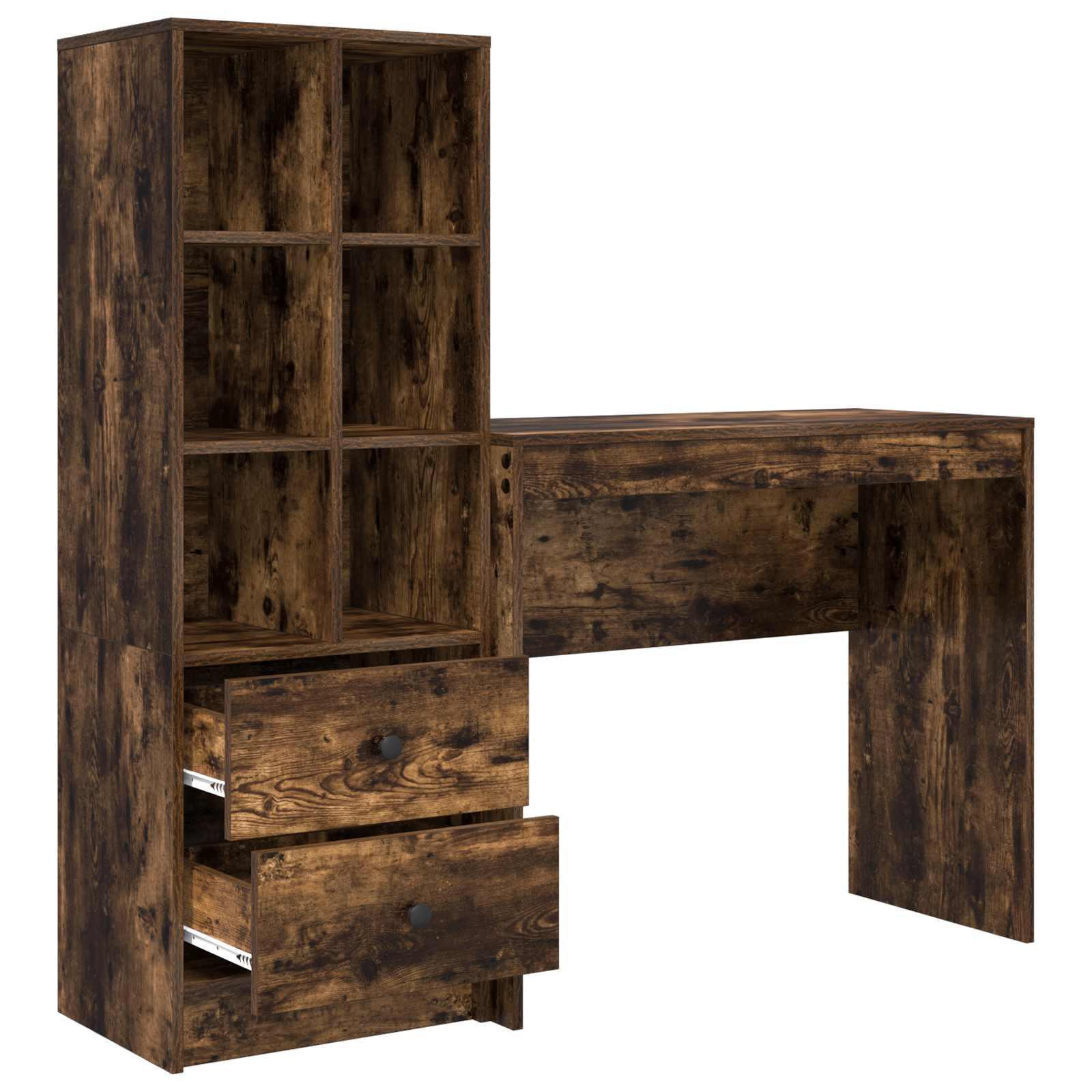 Schreibtisch Geräucherte Eiche 135,5 x 40 x 127 cm 2 stk.
