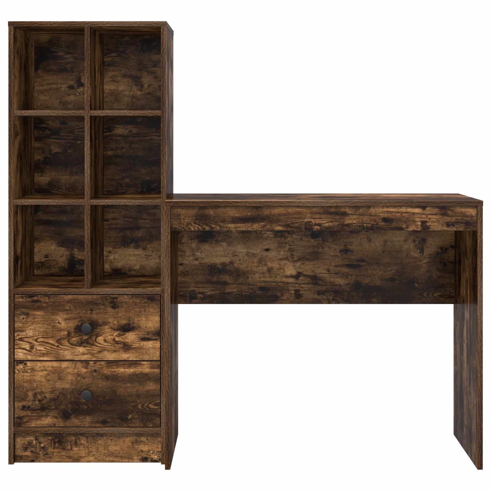 Schreibtisch Geräucherte Eiche 135,5 x 40 x 127 cm 2 stk.