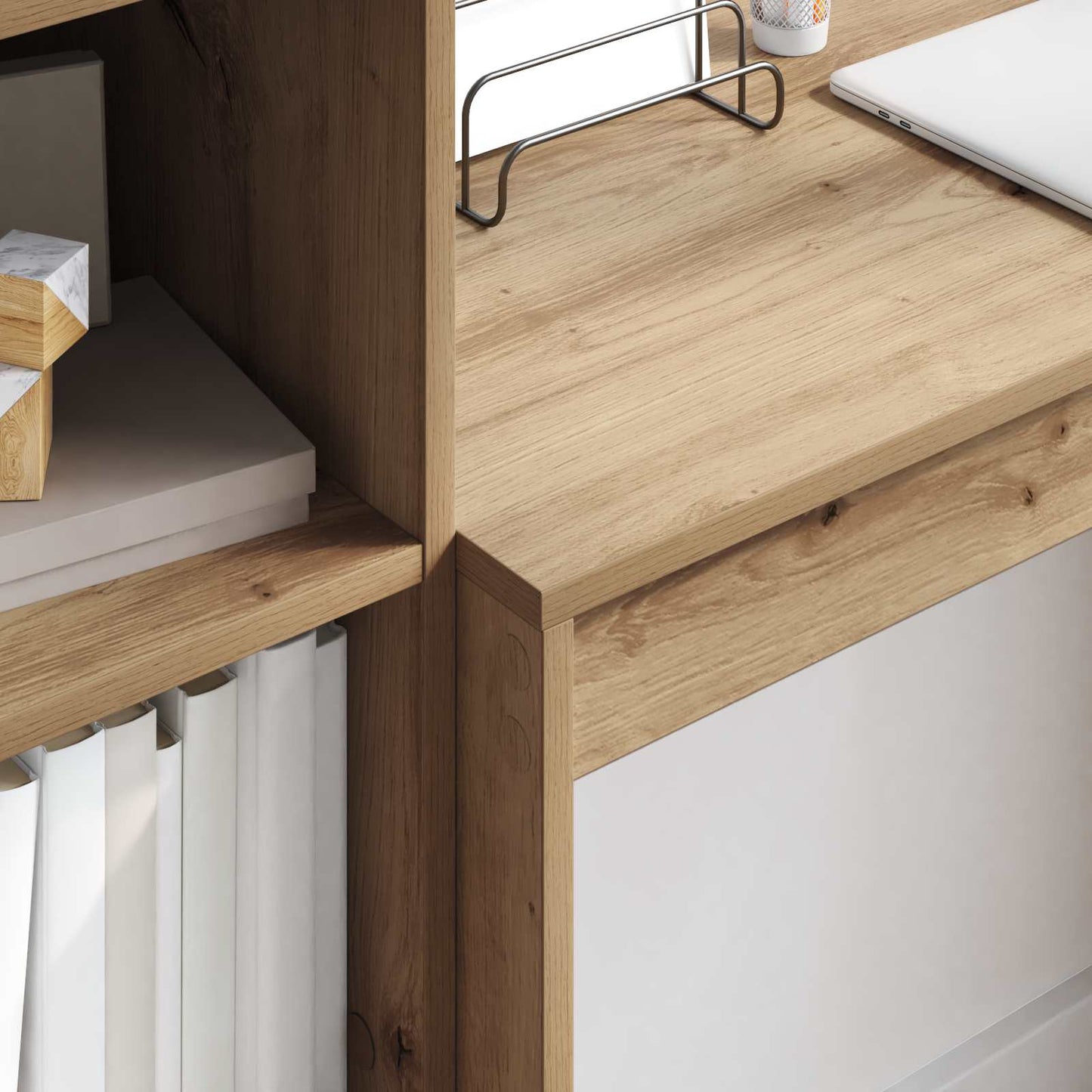 Schreibtisch Artisan-Eiche 135,5 x 40 x 127 cm 2 Stk.