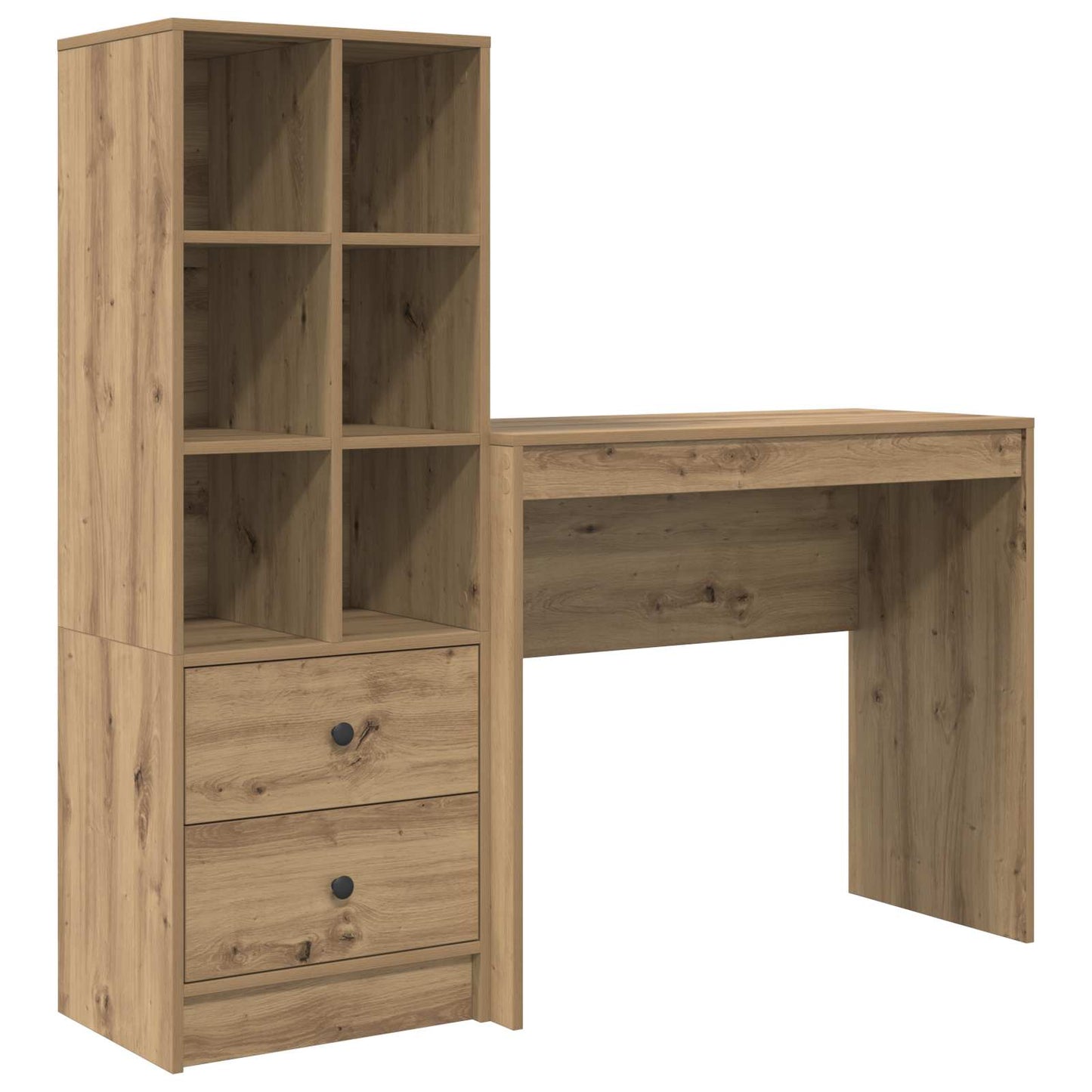 Schreibtisch Artisan-Eiche 135,5 x 40 x 127 cm 2 Stk.