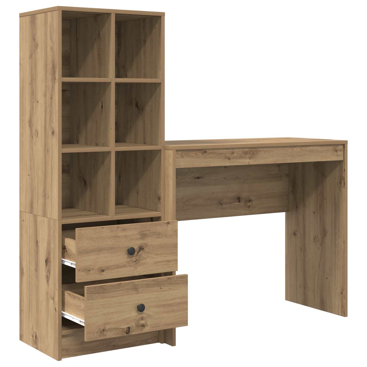 Schreibtisch Artisan-Eiche 135,5 x 40 x 127 cm 2 Stk.