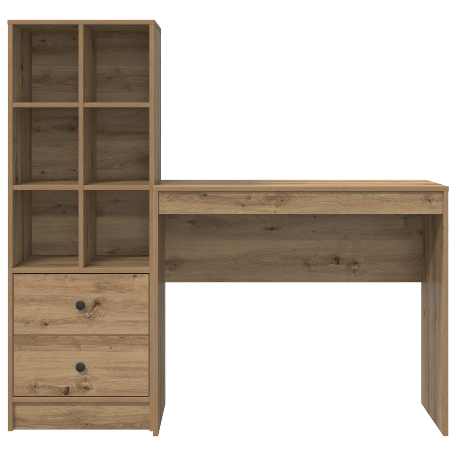 Schreibtisch Artisan-Eiche 135,5 x 40 x 127 cm 2 Stk.