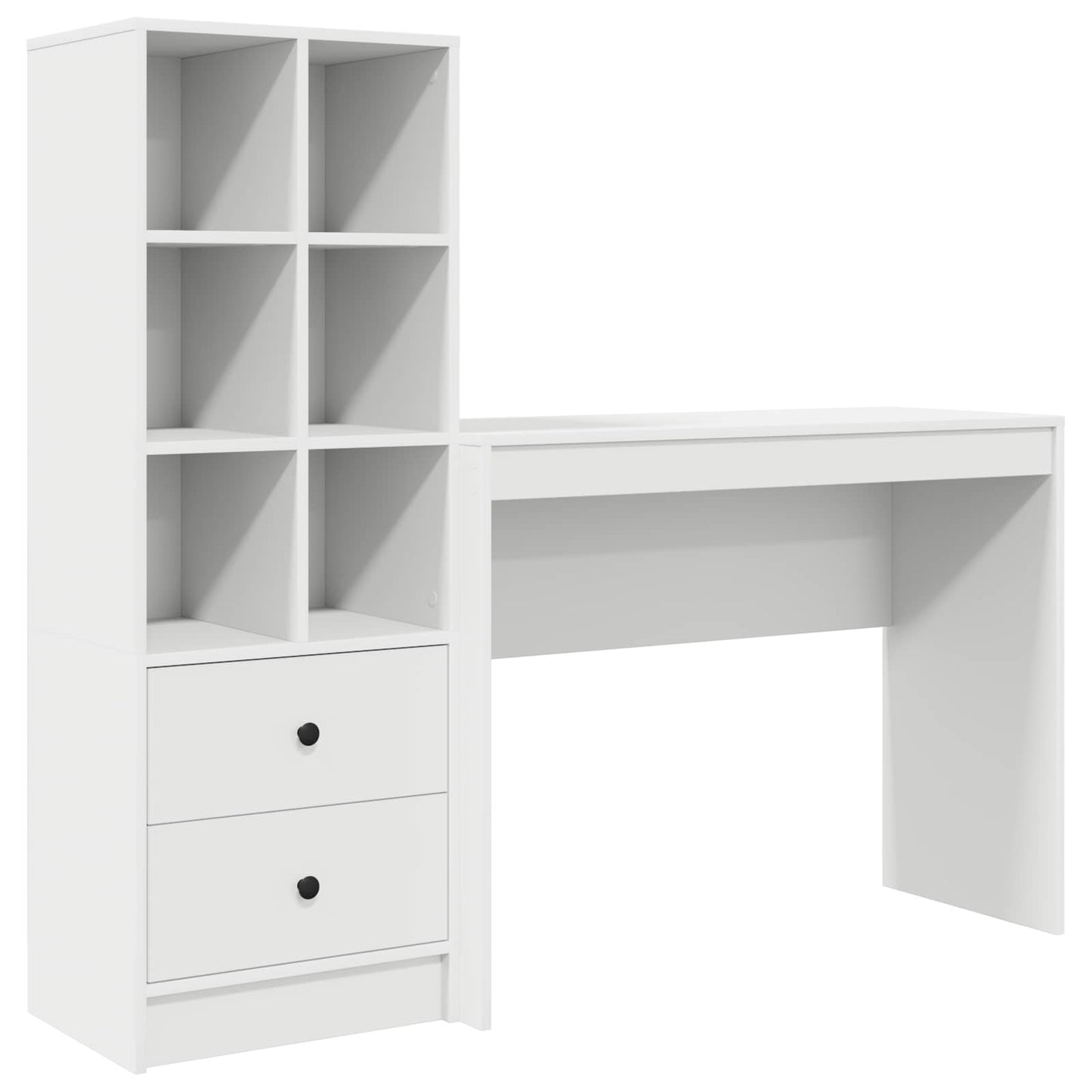 Schreibtisch Weiß 145,5 x 40 x 127 cm 2 stk.