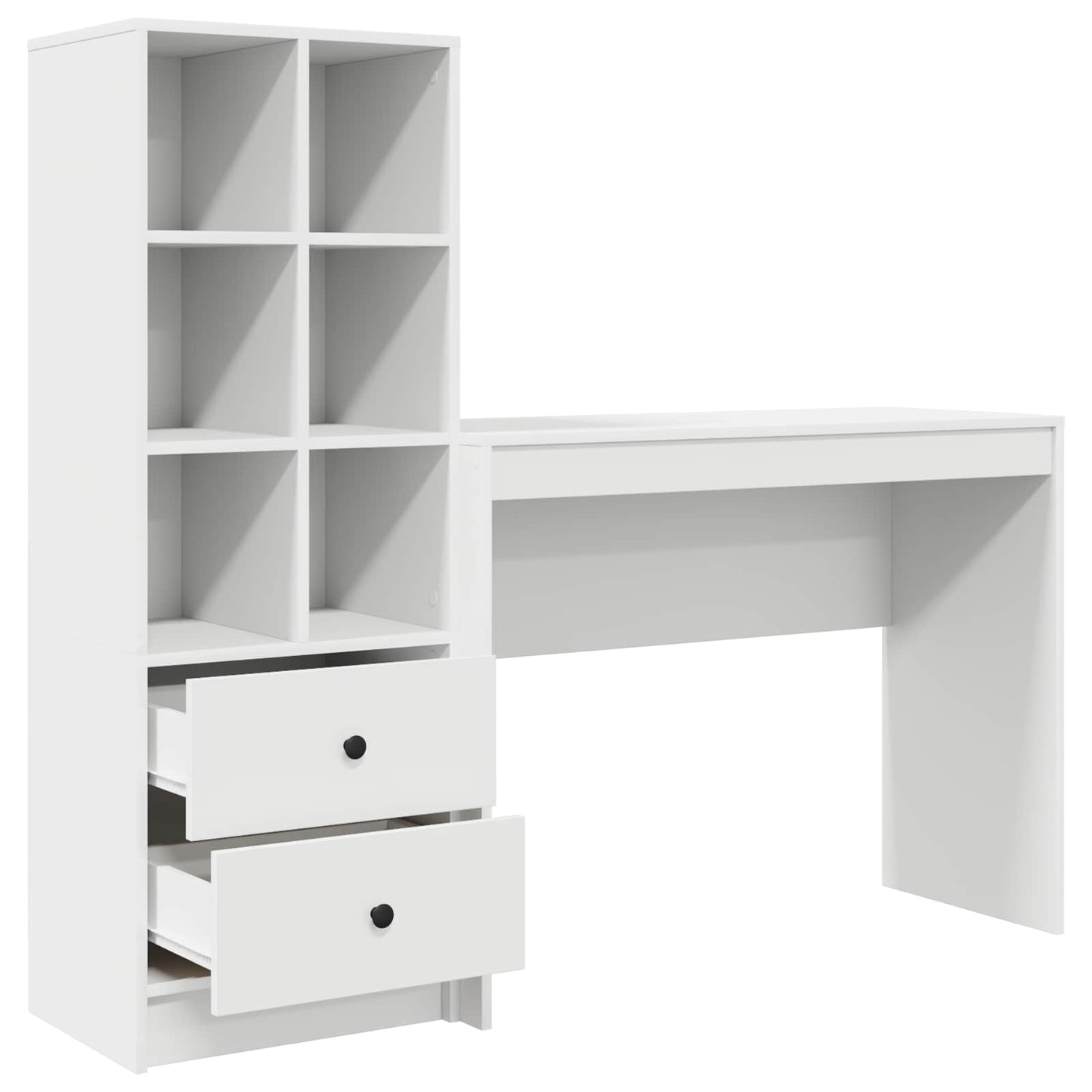 Schreibtisch Weiß 145,5 x 40 x 127 cm 2 stk.