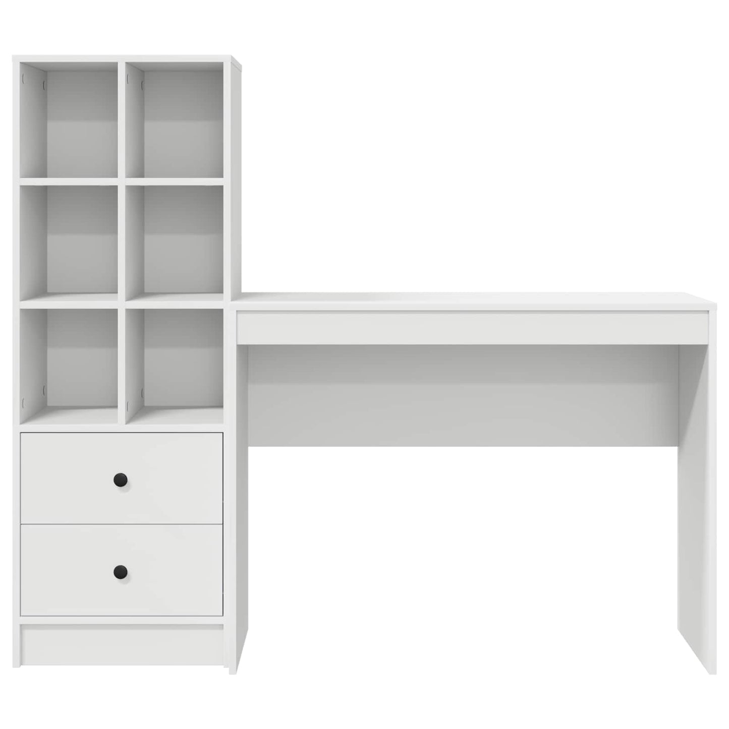 Schreibtisch Weiß 145,5 x 40 x 127 cm 2 stk.