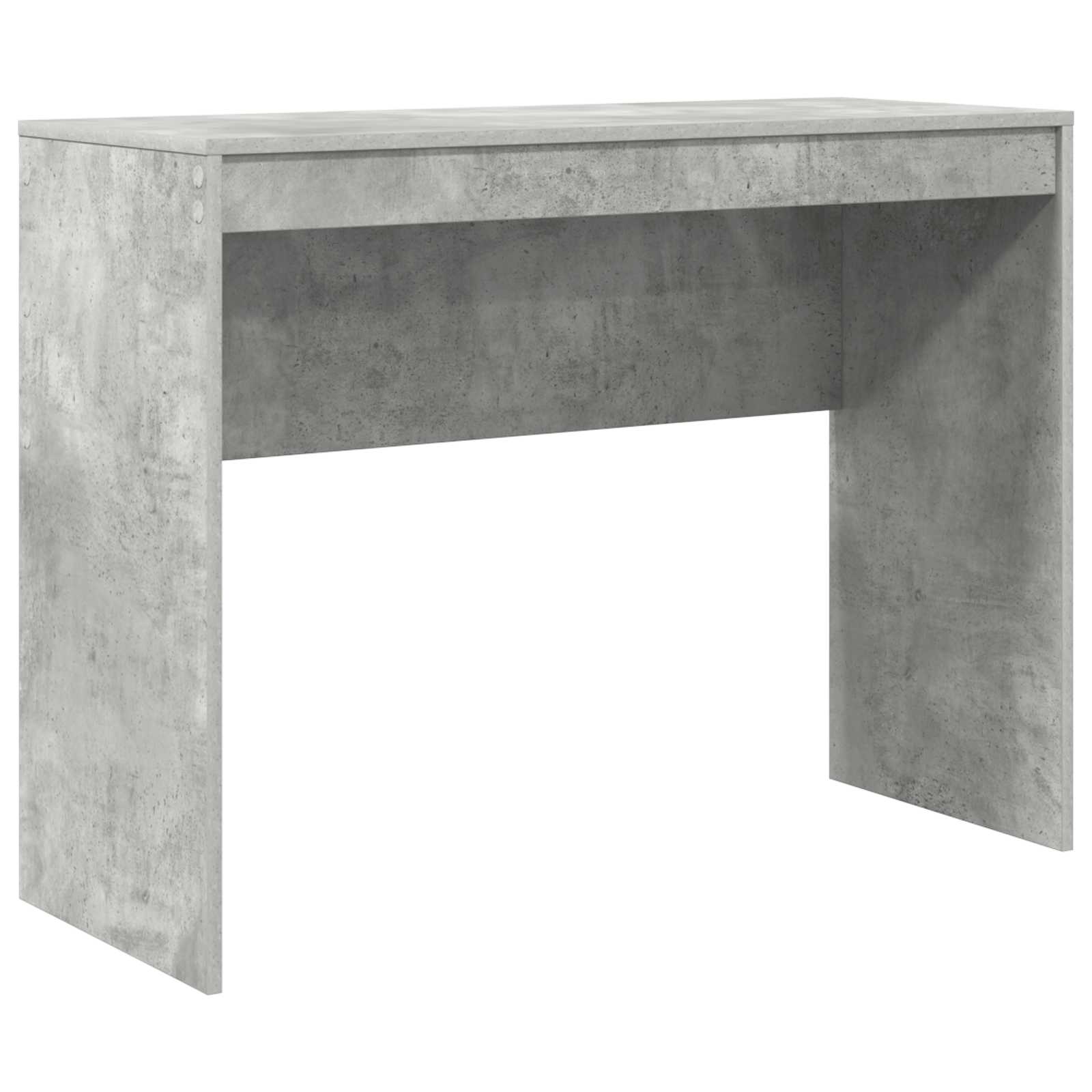 Schreibtisch mit Schubladen mit Regal 2 pcs Beton Grau