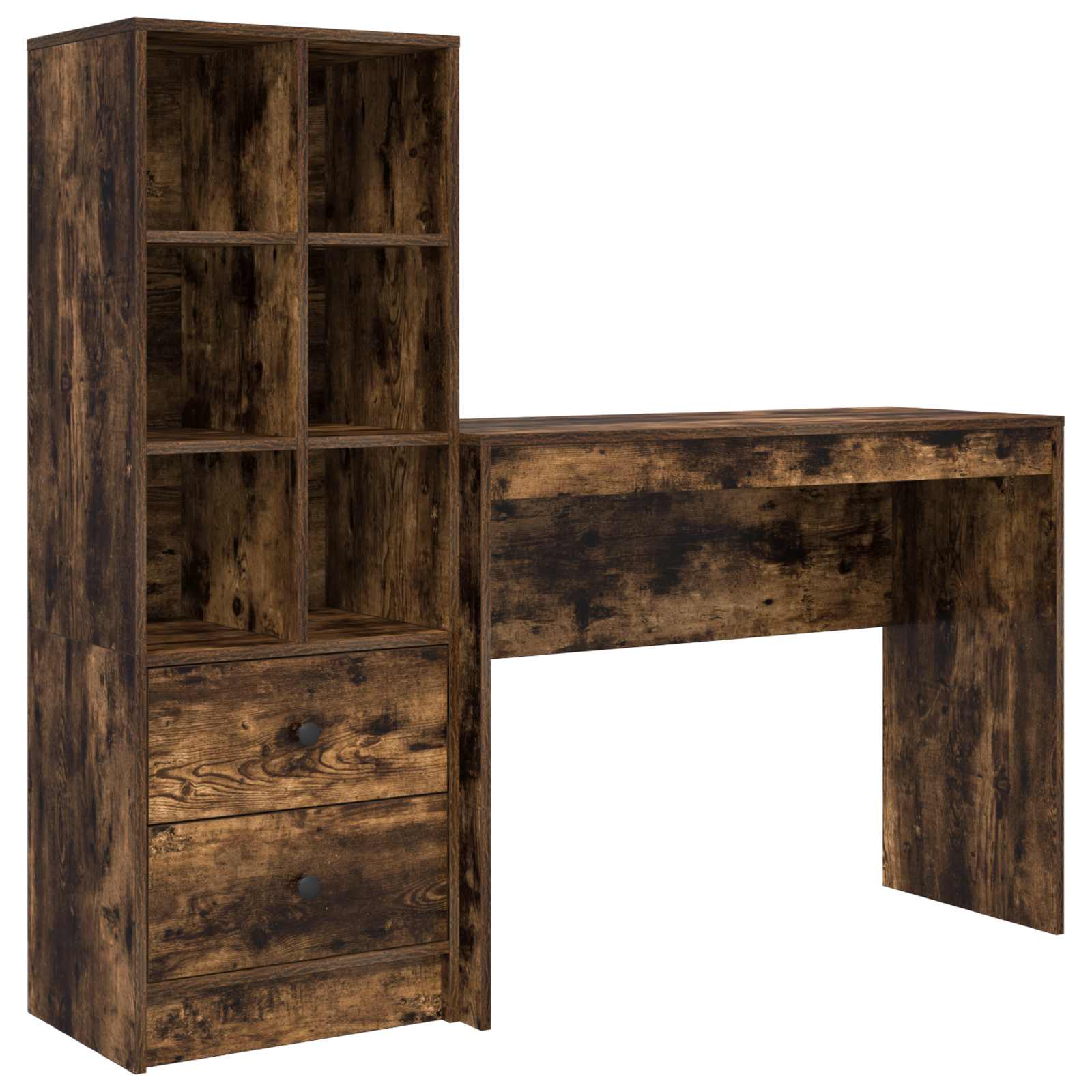 Schreibtisch Geräucherte Eiche 145,5 x 40 x 127 cm 2 stk.
