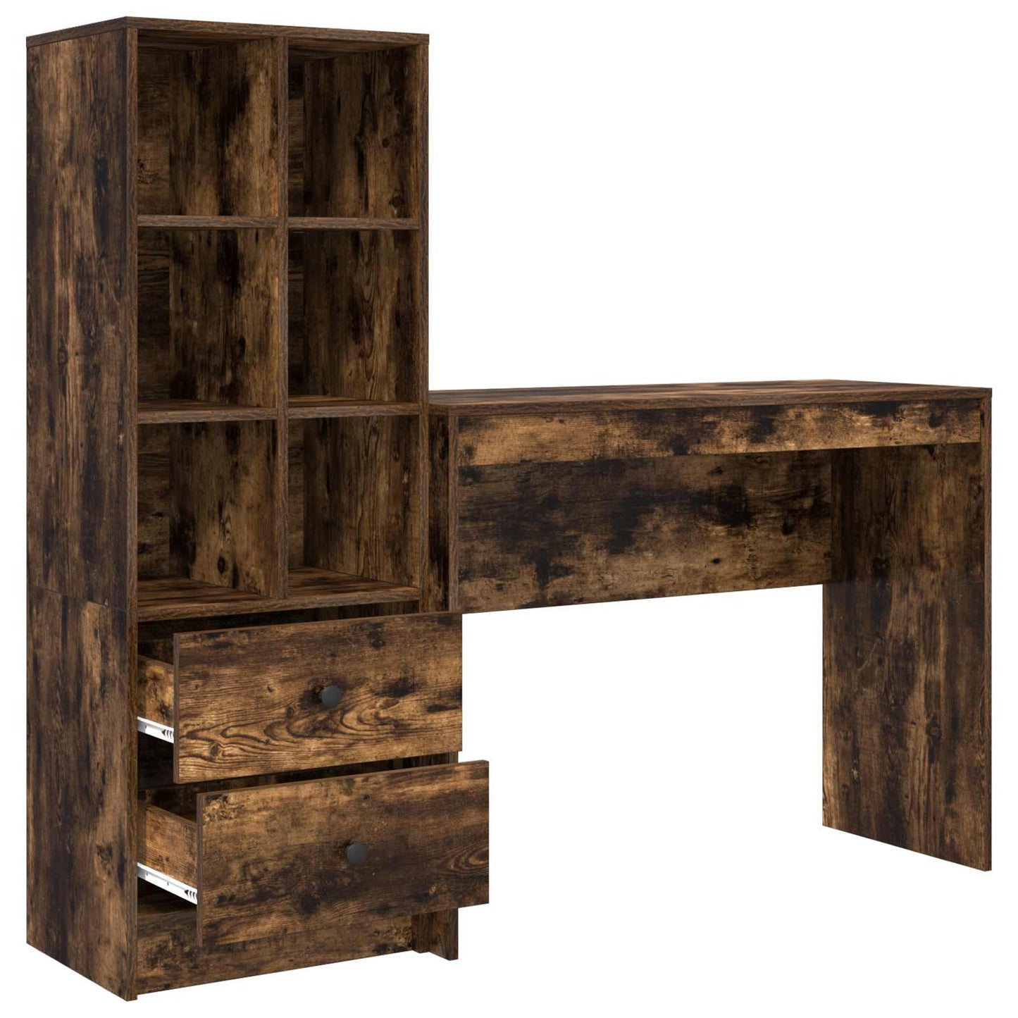 Schreibtisch Geräucherte Eiche 145,5 x 40 x 127 cm 2 stk.