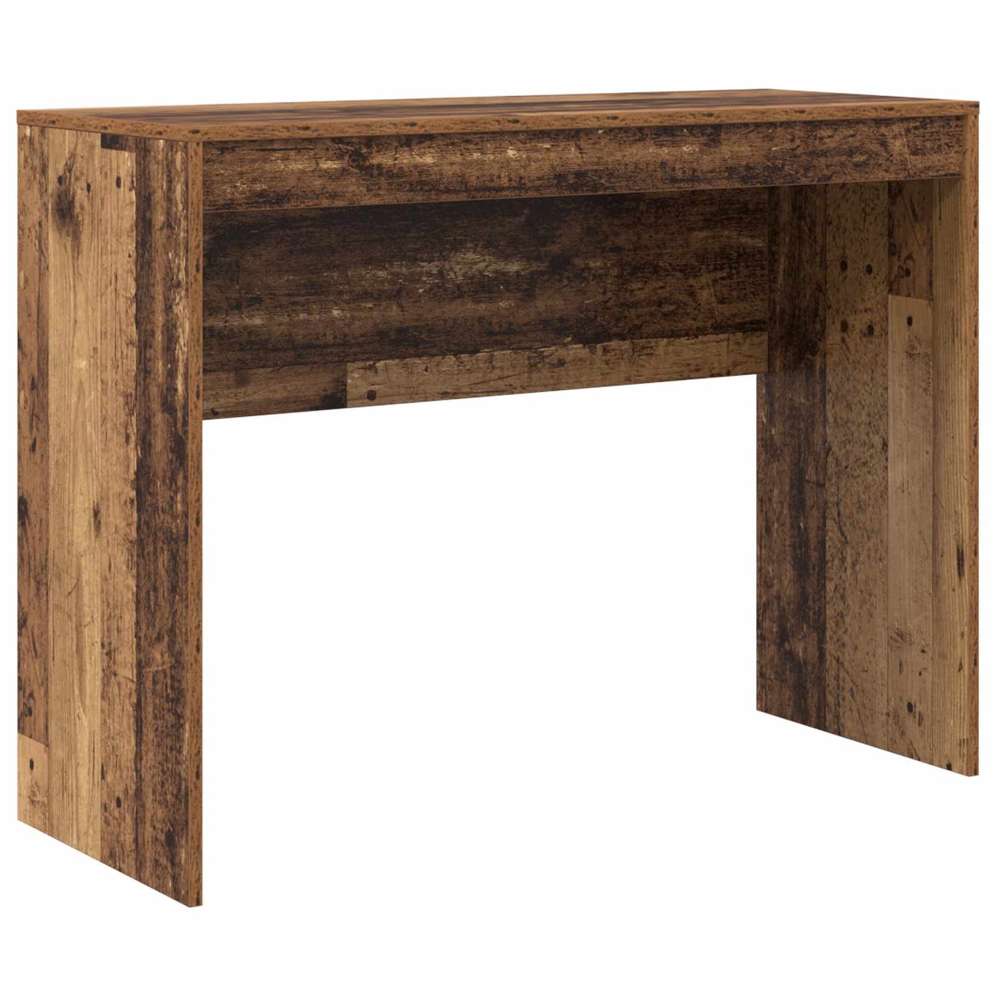 Schreibtisch mit Schubladen mit Regal 2 pcs Altholz