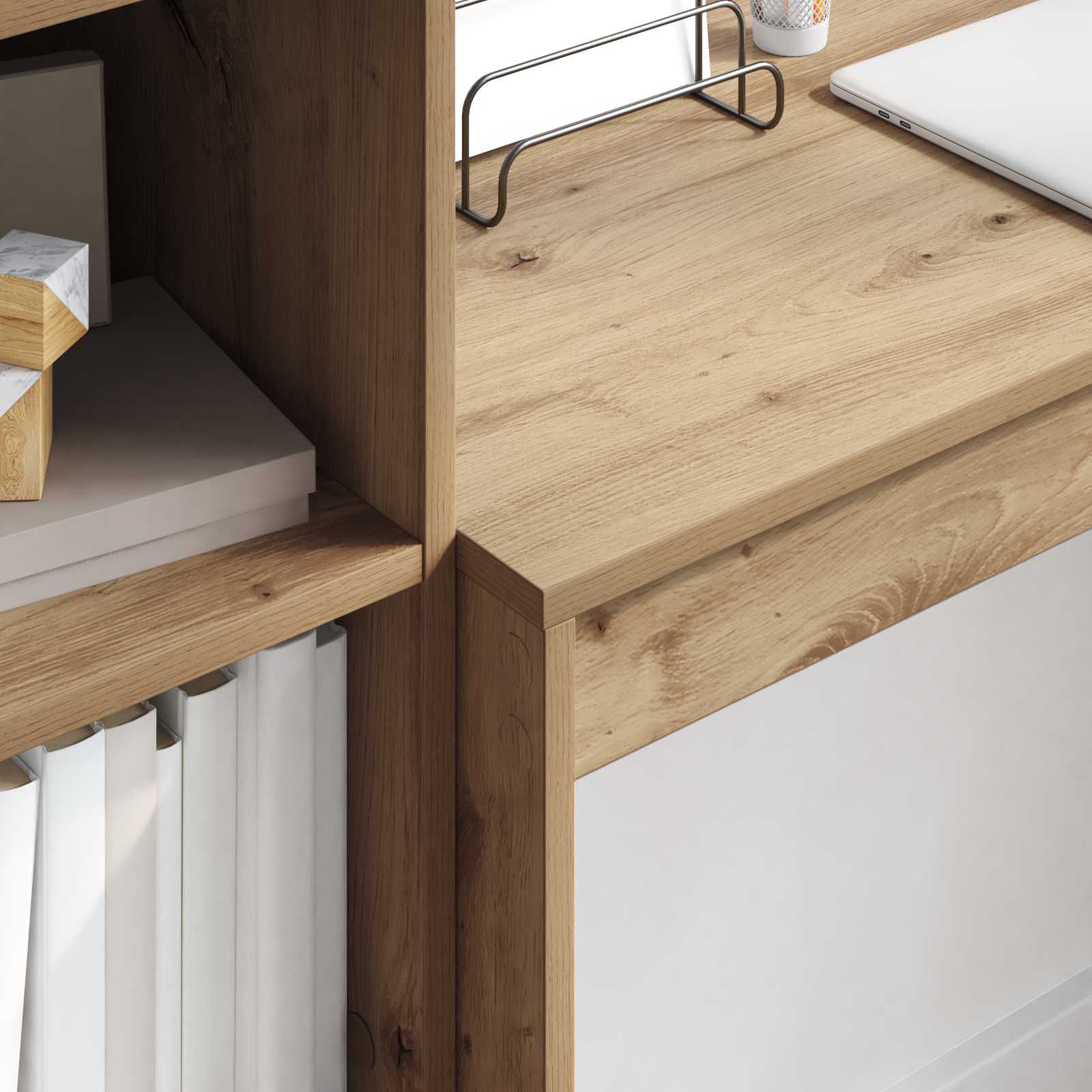 Schreibtisch Artisan-Eiche 145,5 x 40 x 127 cm 2 Stk.