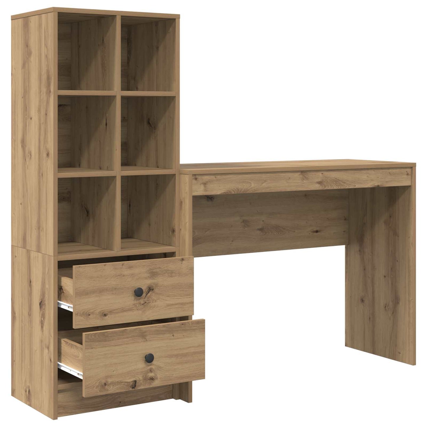Schreibtisch Artisan-Eiche 145,5 x 40 x 127 cm 2 Stk.