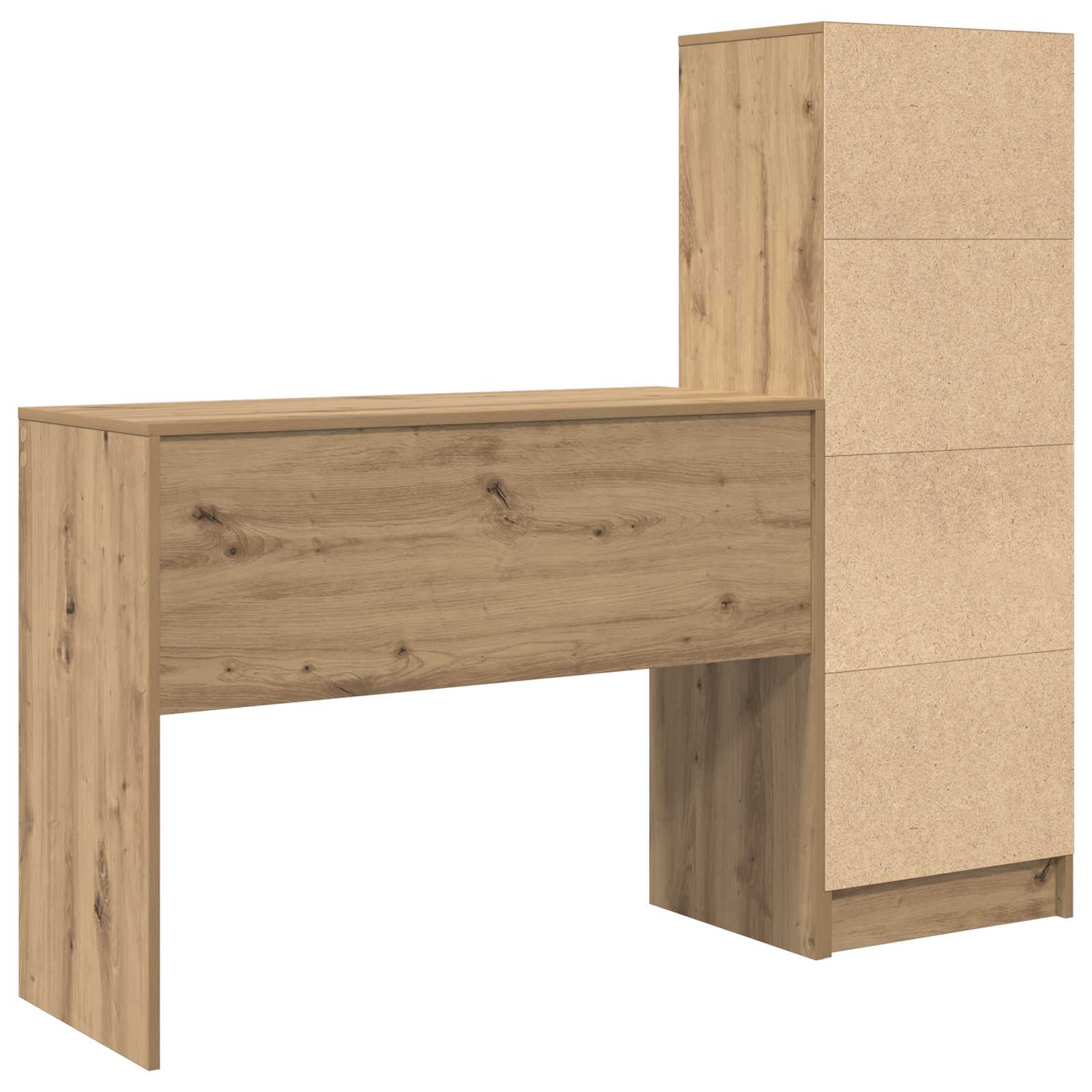 Schreibtisch Artisan-Eiche 145,5 x 40 x 127 cm 2 Stk.
