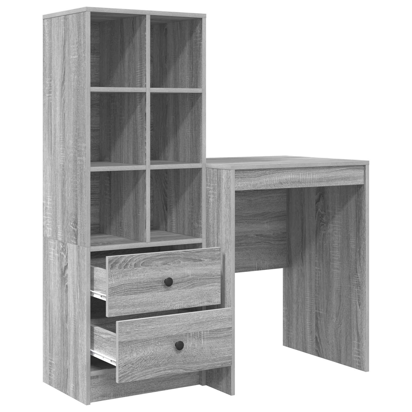 Schreibtisch Graues Sonoma 105,5 x 50 x 127 cm 2 stk.