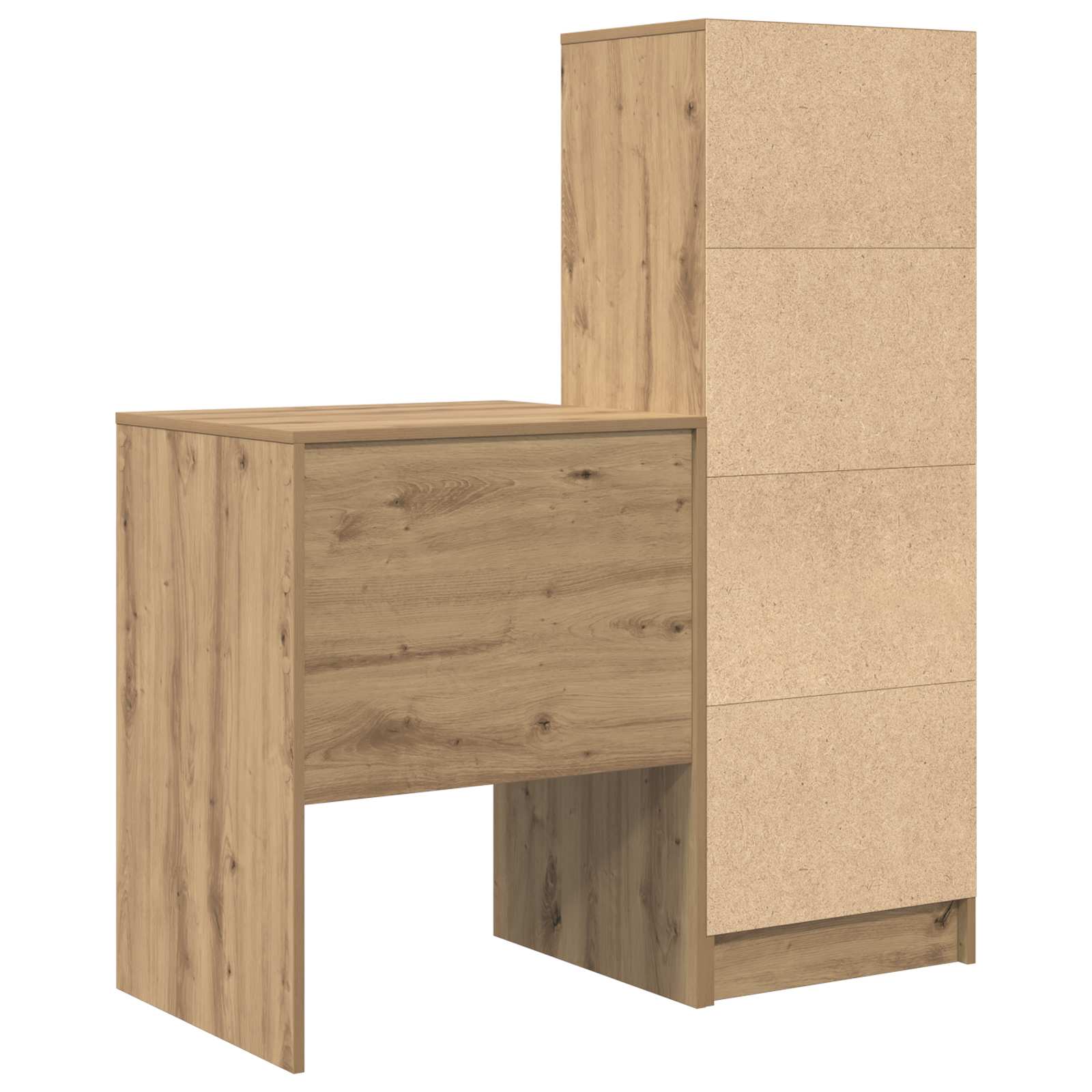 Schreibtisch Artisan-Eiche 105,5 x 50 x 127 cm 2 Stk.