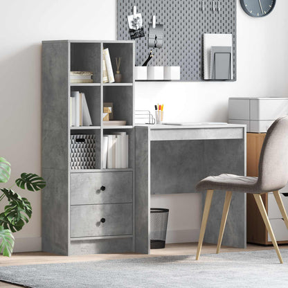 Schreibtisch Beton Grau 115,5 x 50 x 127 cm 2 stk.