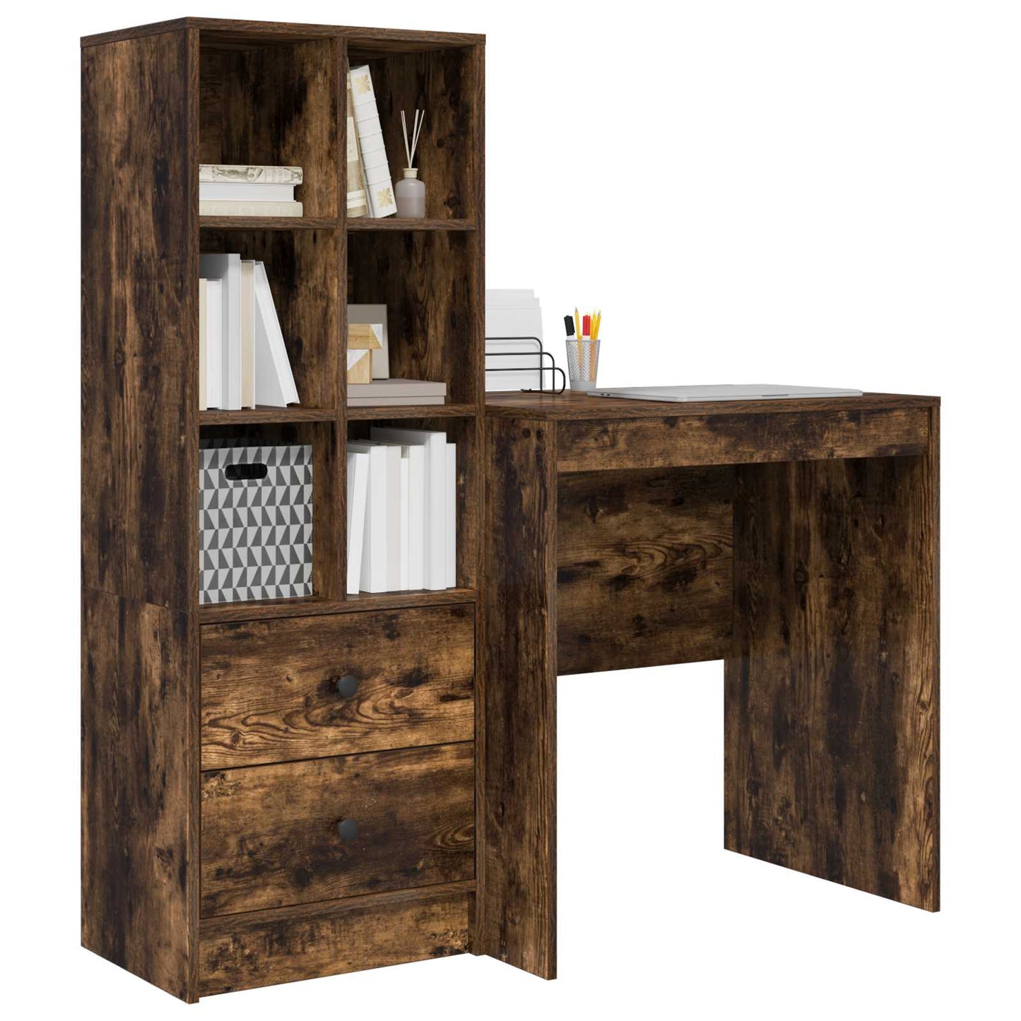 Schreibtisch Geräucherte Eiche 115,5 x 50 x 127 cm 2 stk.