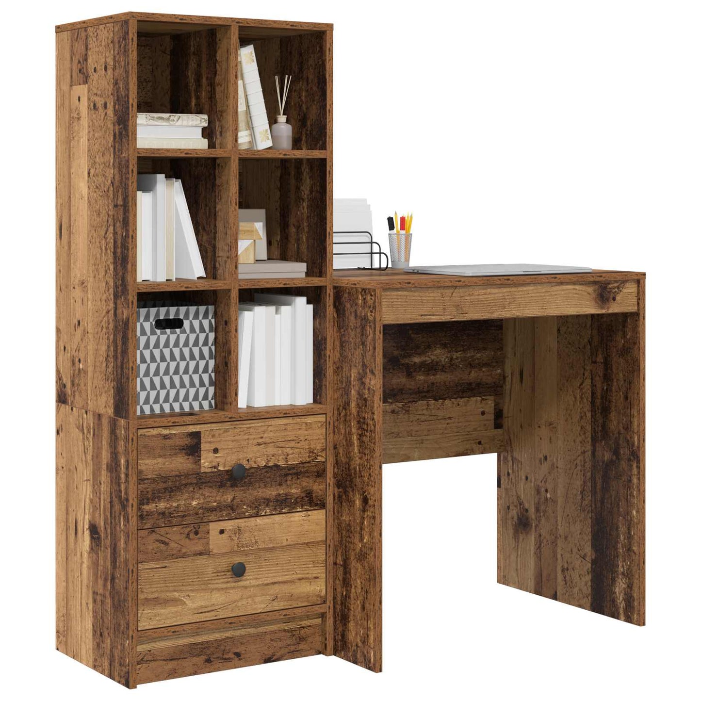 Schreibtisch Altholz 115,5 x 50 x 127 cm 2 stk.