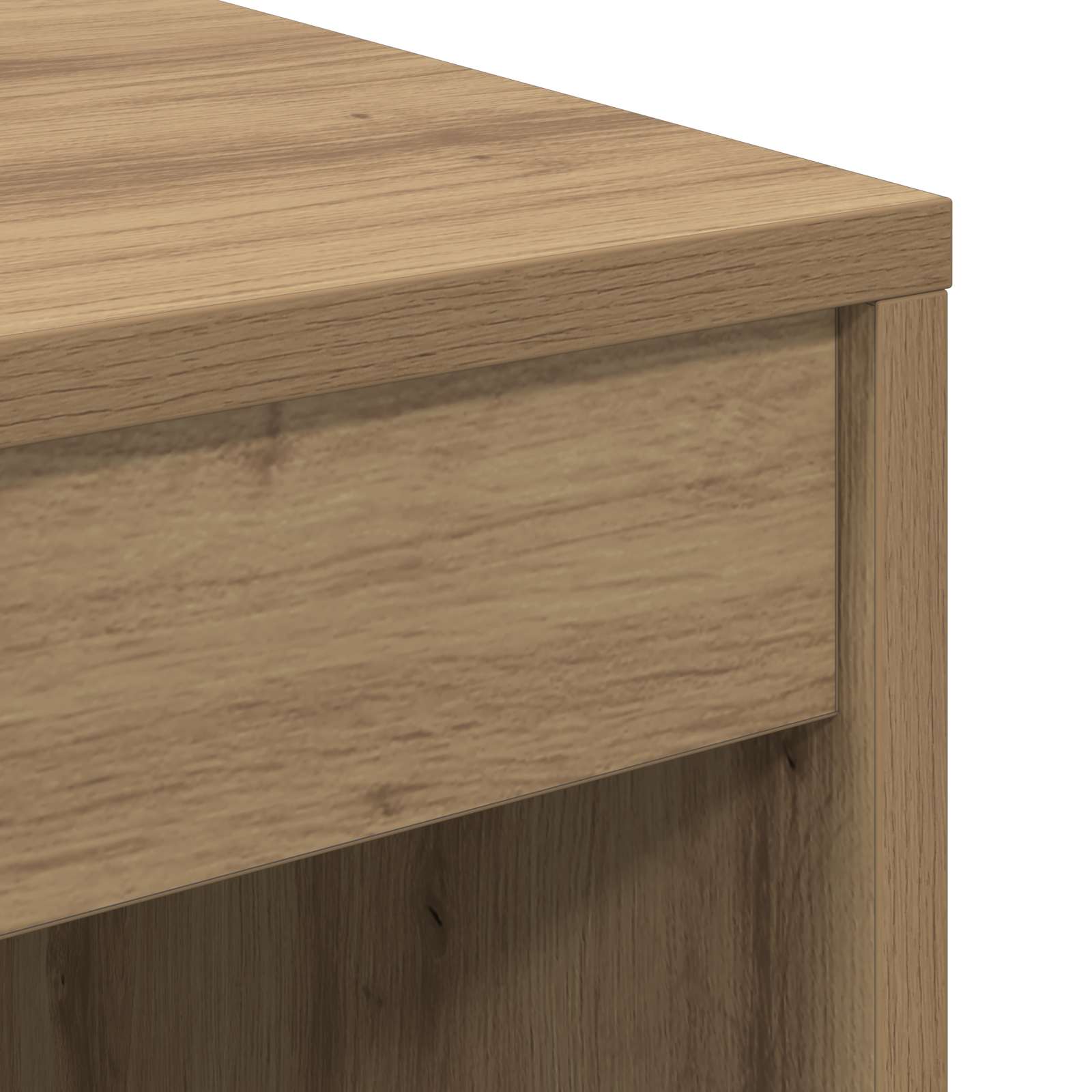 Schreibtisch mit Schubladen mit Regal 2 pcs Artisan-Eiche