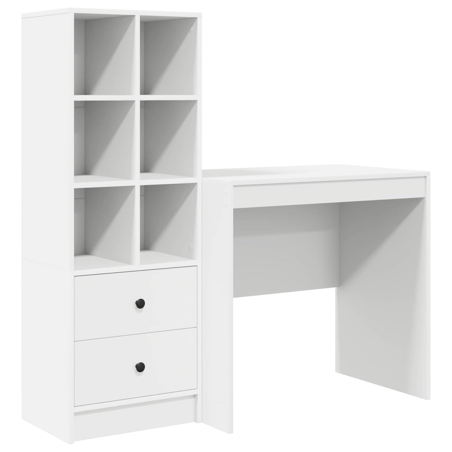 Schreibtisch Weiß 125,5 x 50 x 127 cm 2 stk.