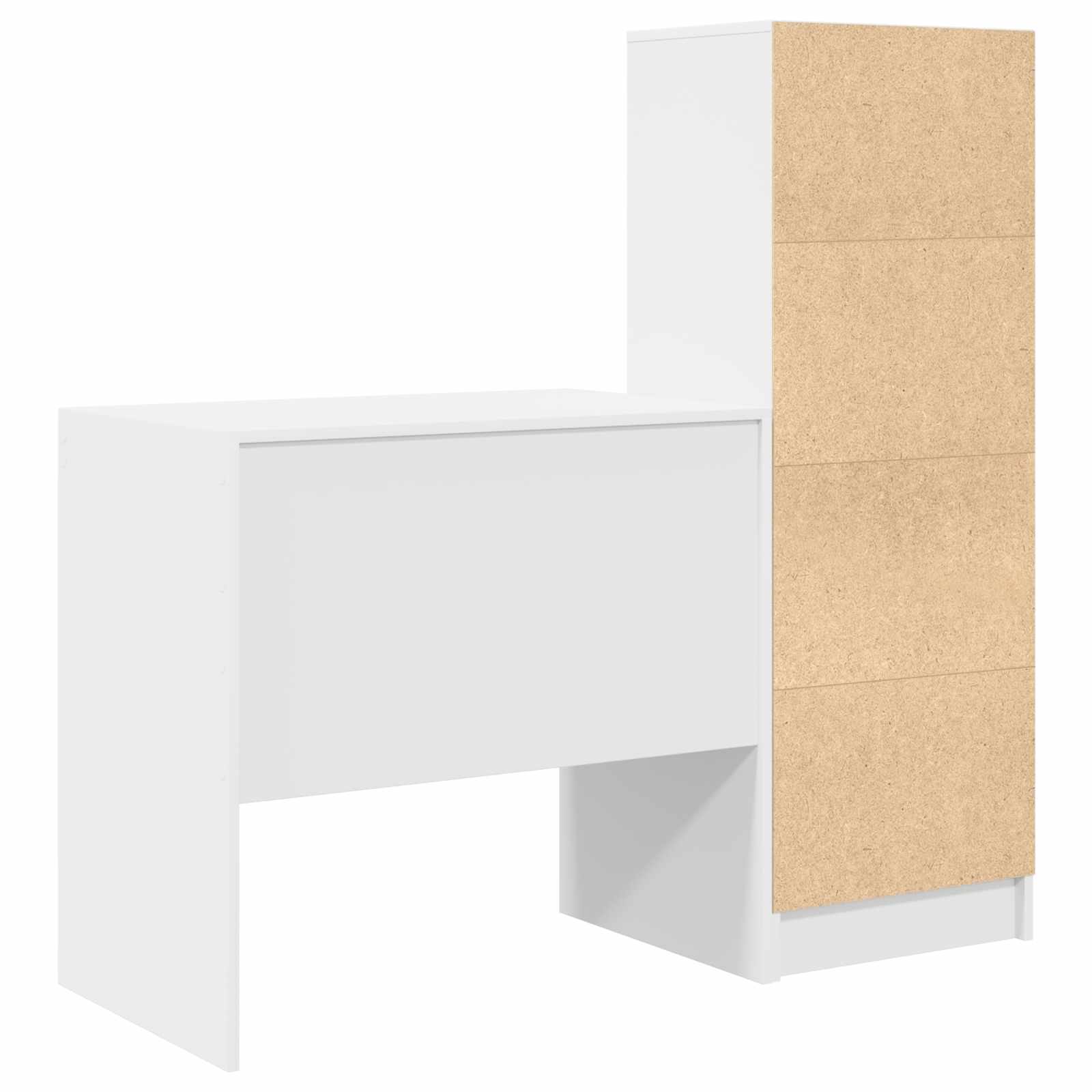 Schreibtisch Weiß 125,5 x 50 x 127 cm 2 stk.