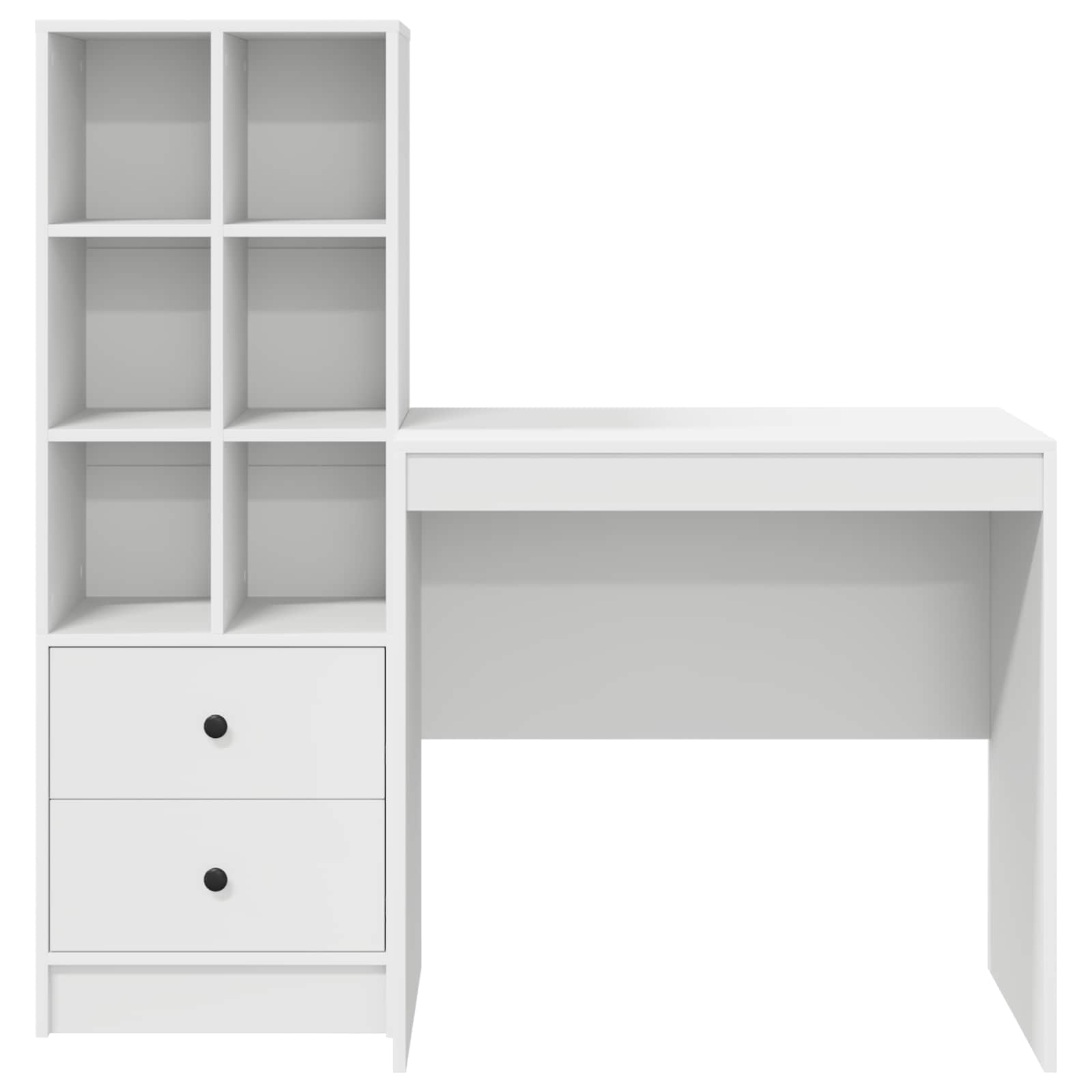 Schreibtisch Weiß 125,5 x 50 x 127 cm 2 stk.